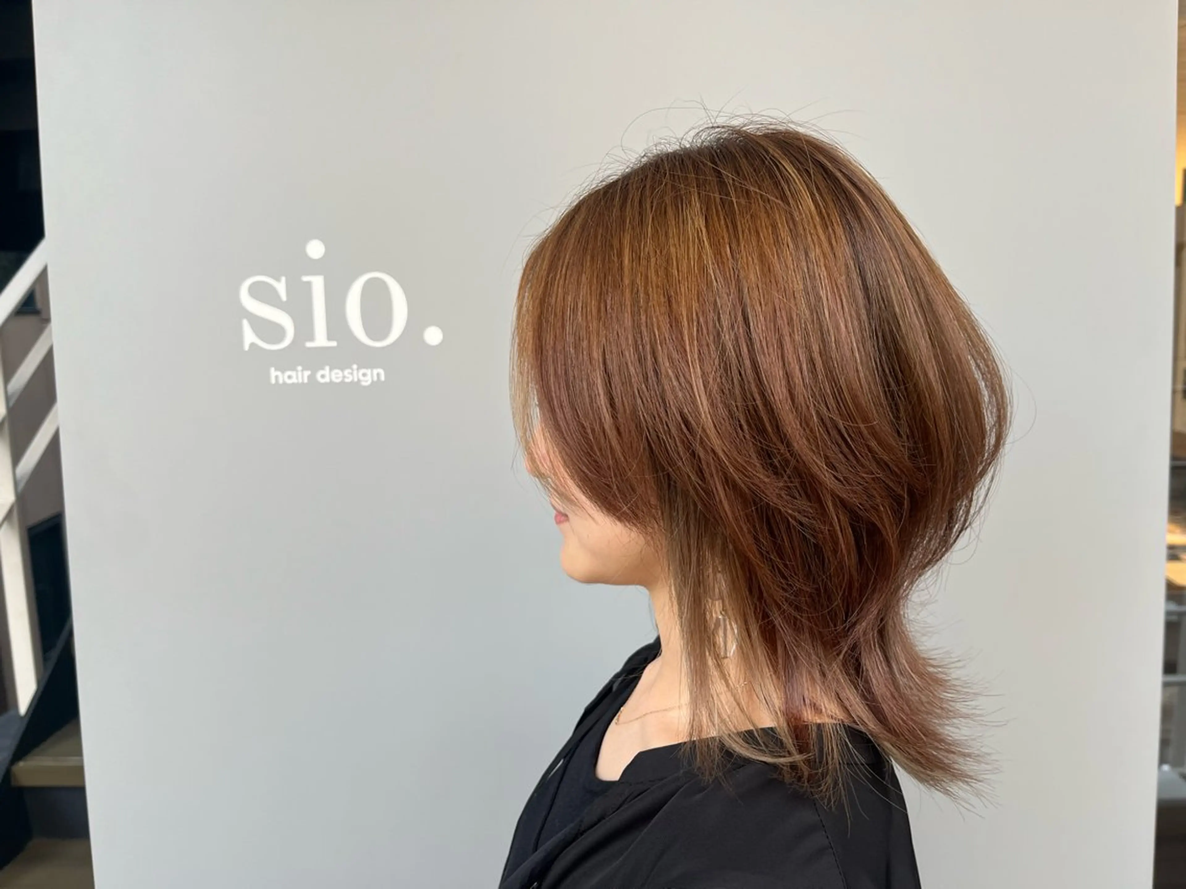 ミディアム カット ヘアカラー 西新/siohair 2nd/石尾刻矢のヘアスタイル