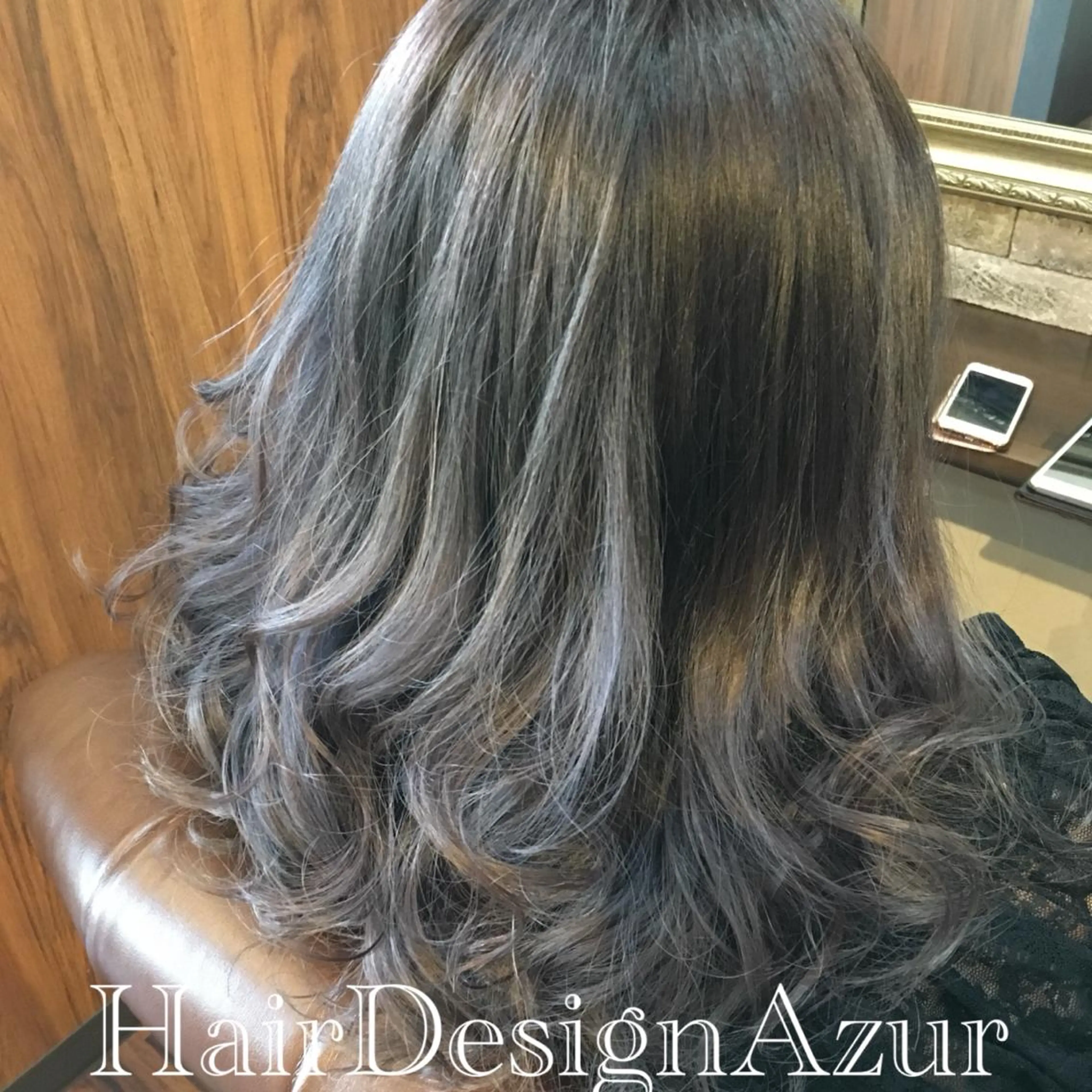 セミロング カラー HairDesign Azurのヘアスタイル
