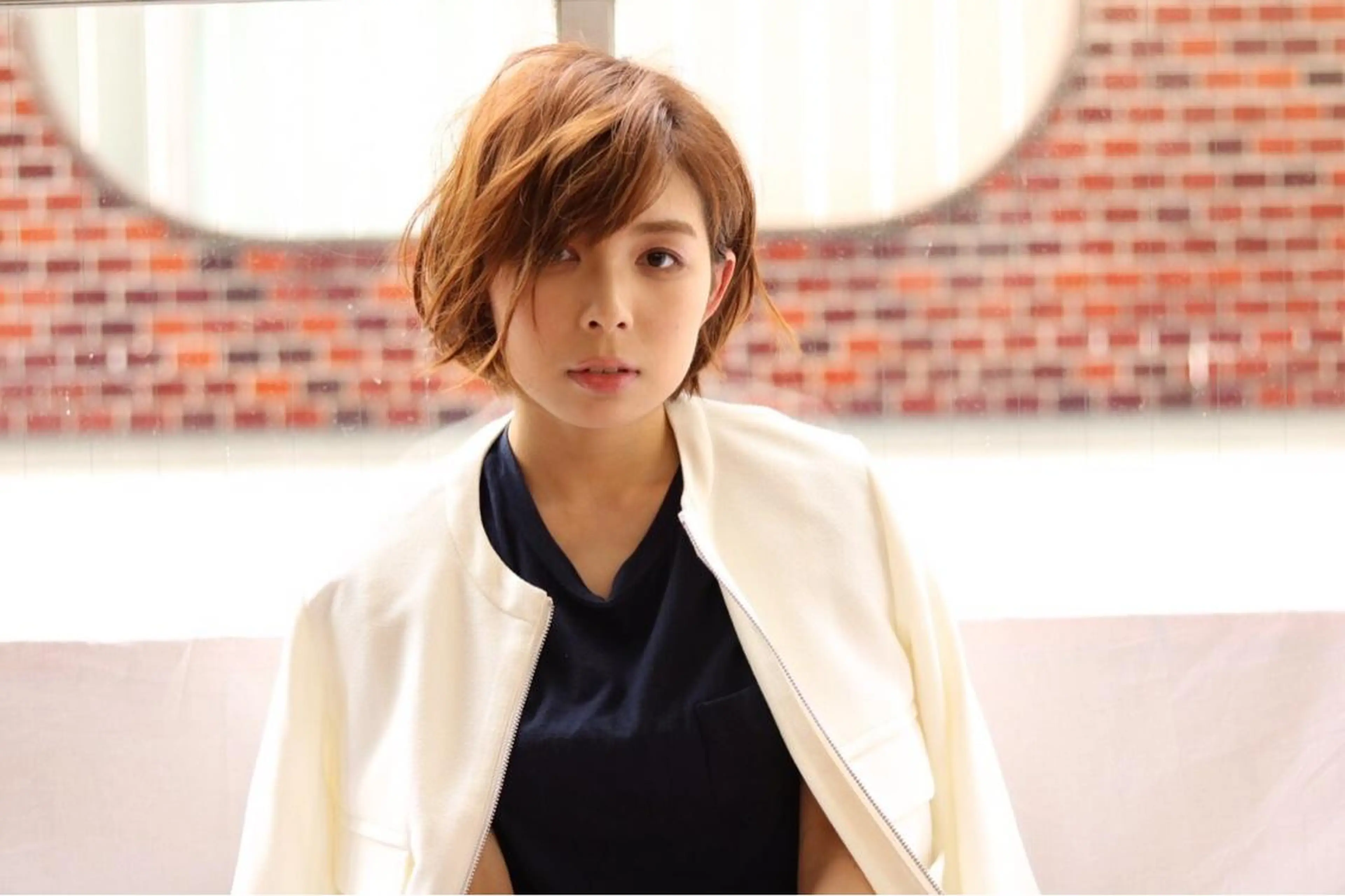 ショート カラー パーマ 鎌田 祥江のヘアスタイル