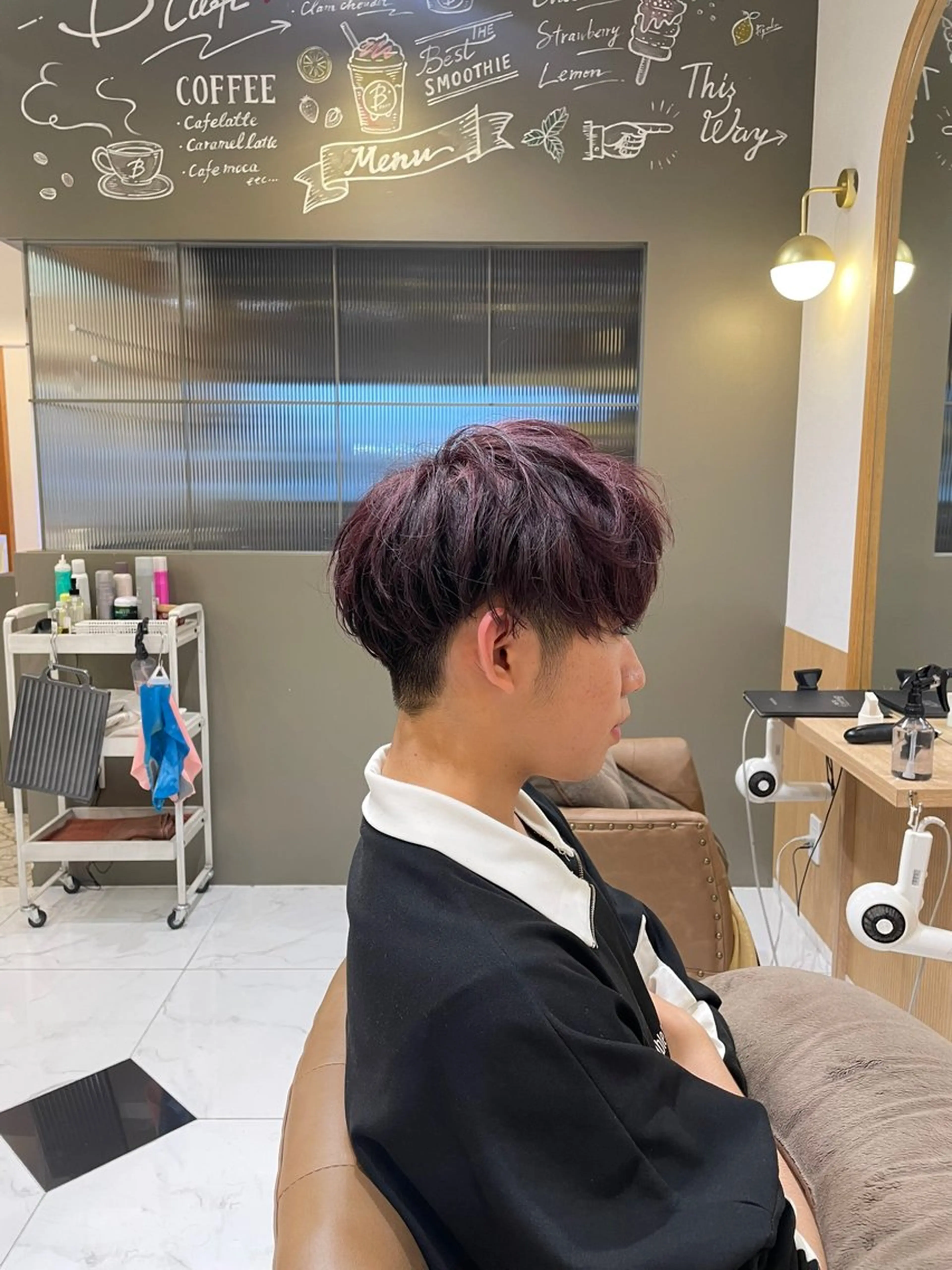 ショート カラー メンズ カット ヘアカラー 辻 雅也のヘアスタイル