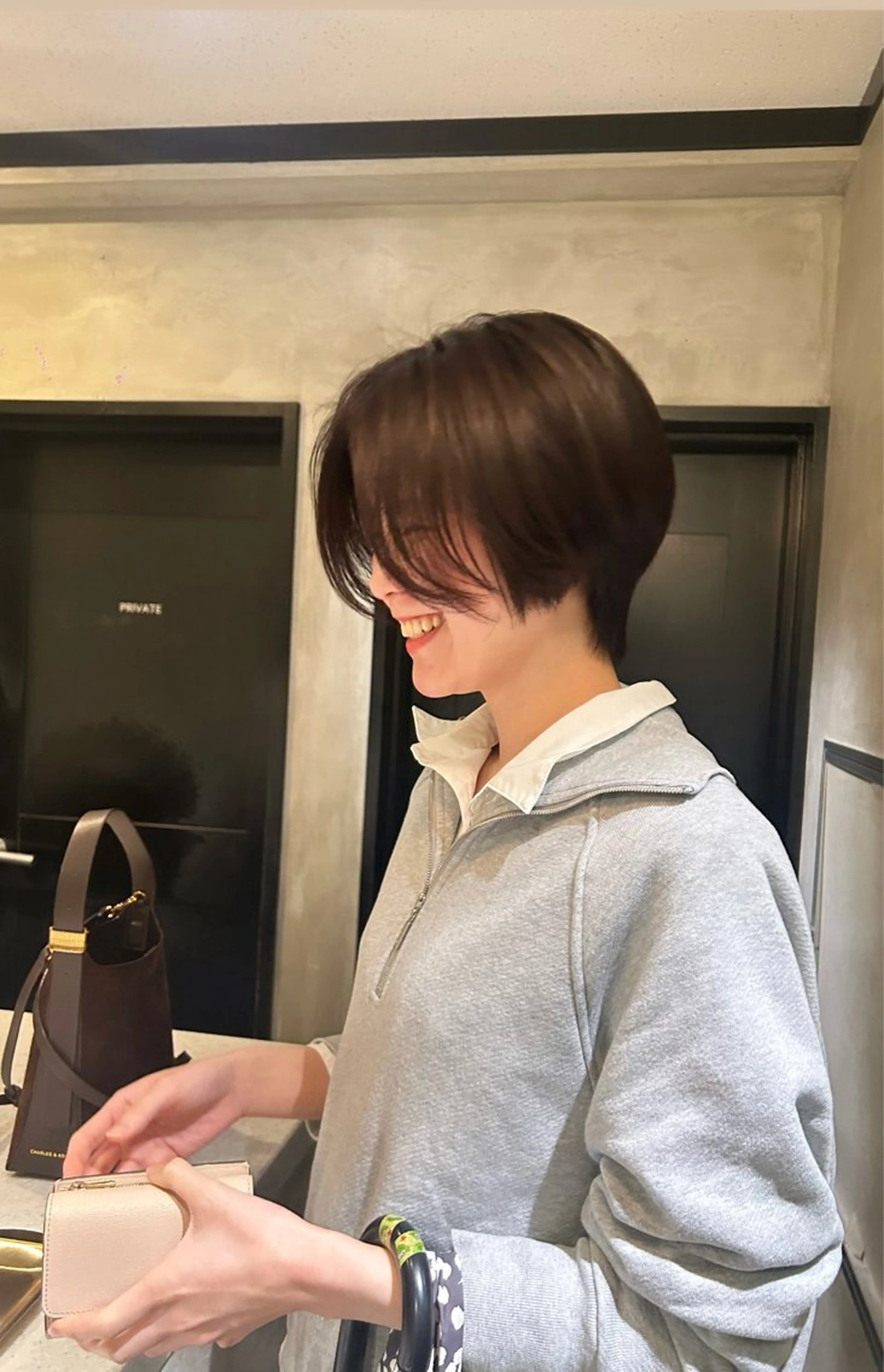 ショート カラー ヘアカラー トリートメント タナカ カナ🫧のヘアスタイル