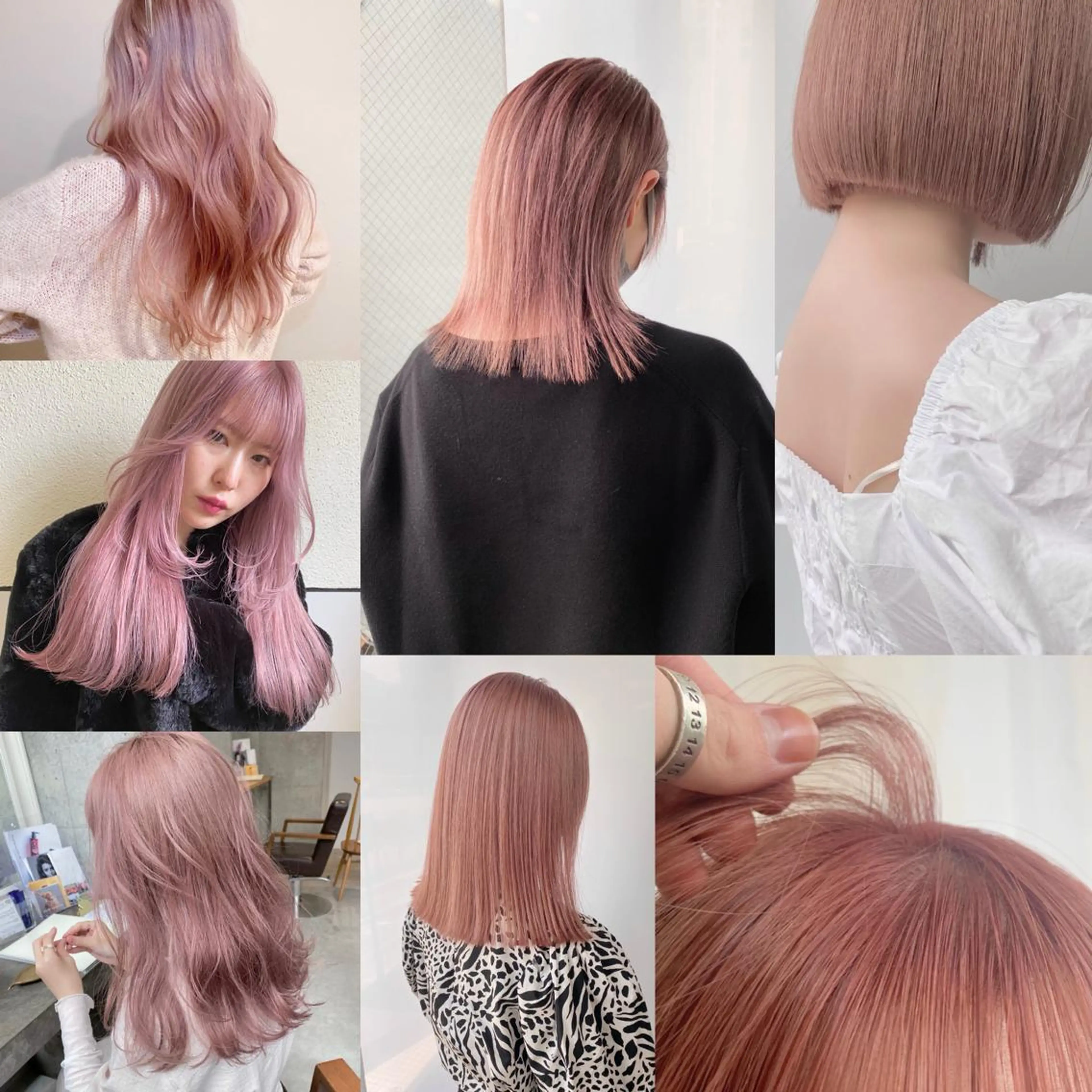 ミディアム カラー ベージュカラー ブリーチ ブロンド ブロンドベージュ ハイトーンカラー Piaコータロー ハイトーン&‪ボブのヘアスタイル