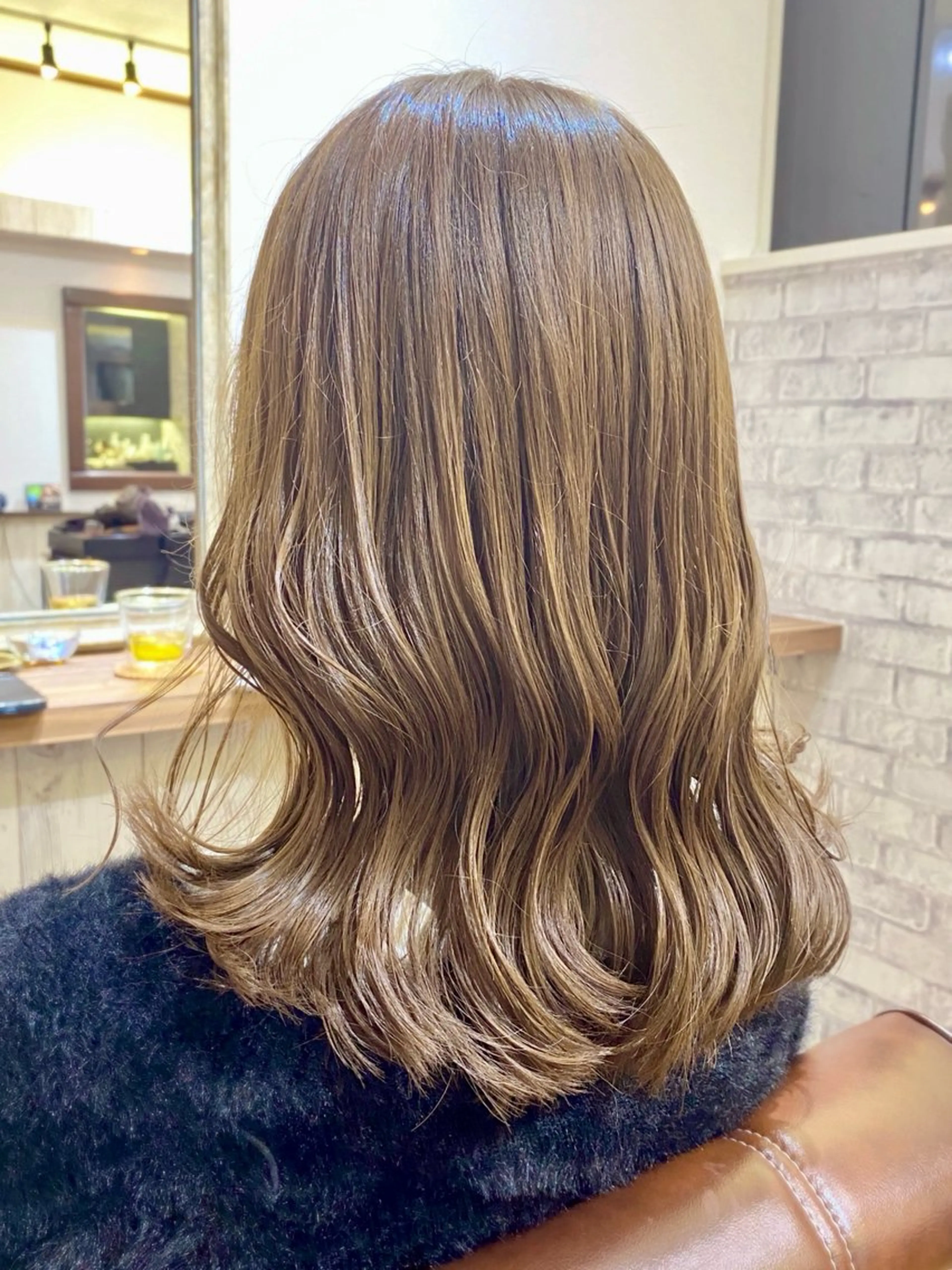 ロング ボブ ハイライト 髪質改善 S. RYUTAのヘアスタイル