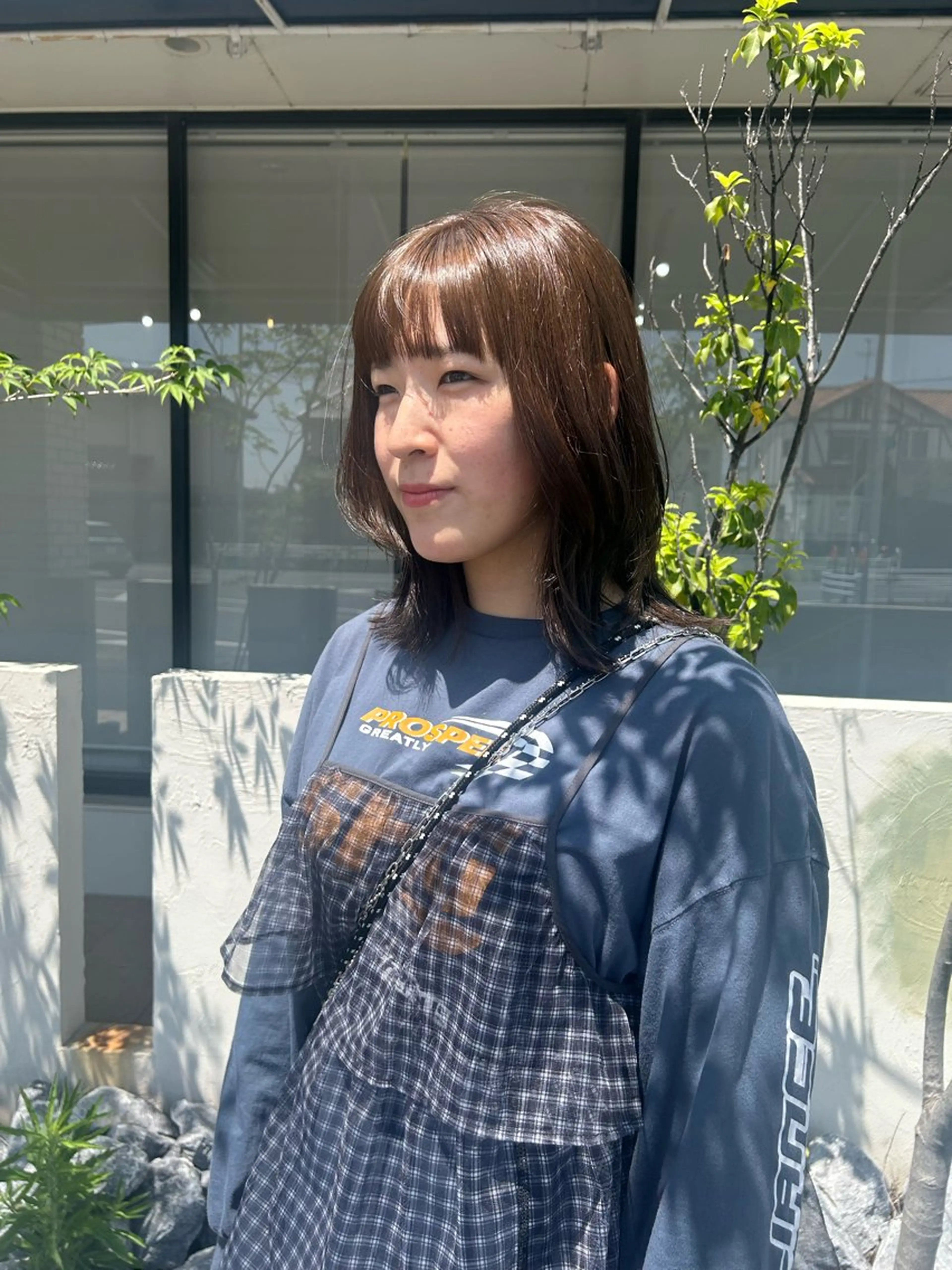 ミディアム 浅井 茉名のヘアスタイル