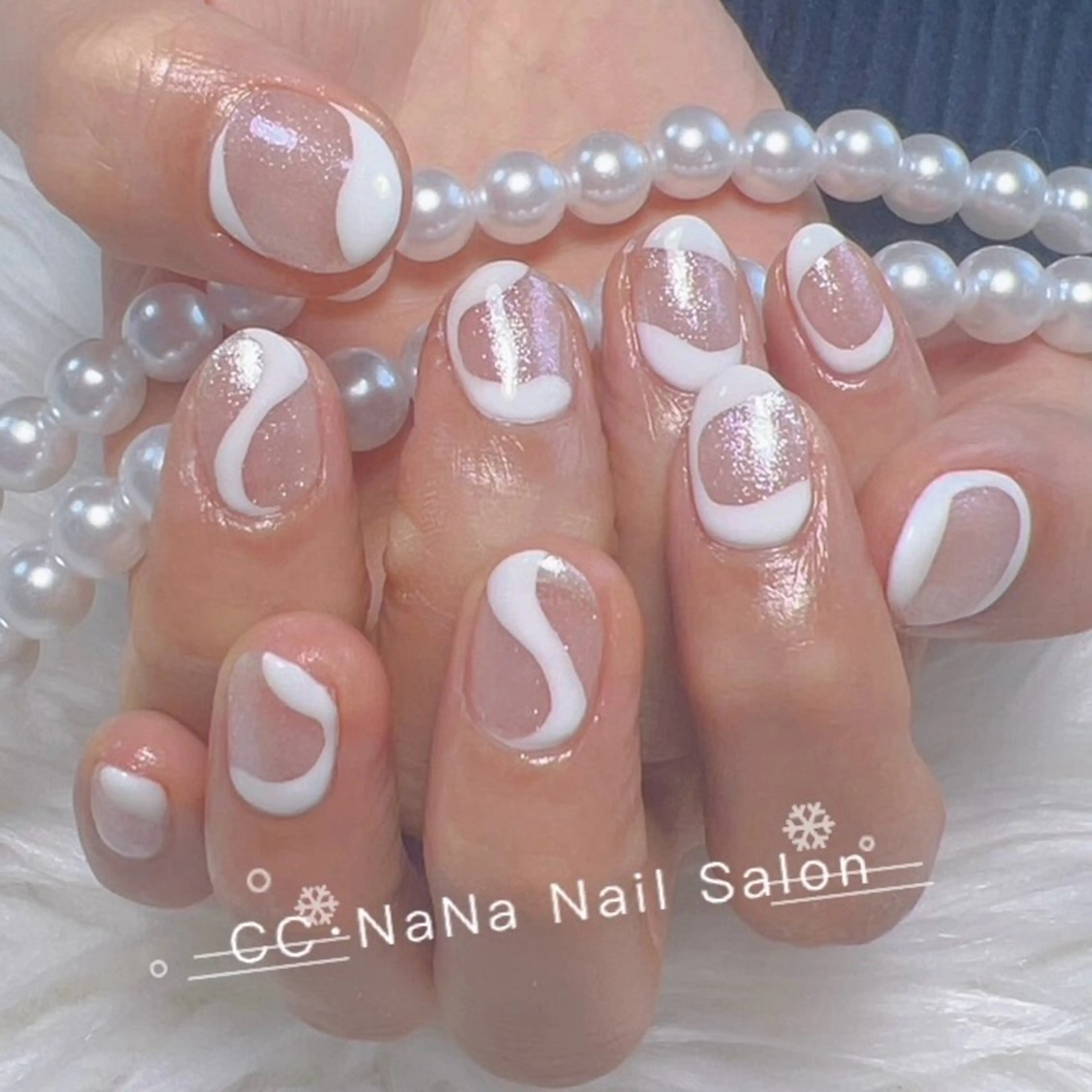 ネイル チークネイル フラッシュネイル ハート キラキラネイル 韓国ネイル ハンドネイル 💎CC・NaNa 韓国風ネイル🌙Cのネイルデザイン