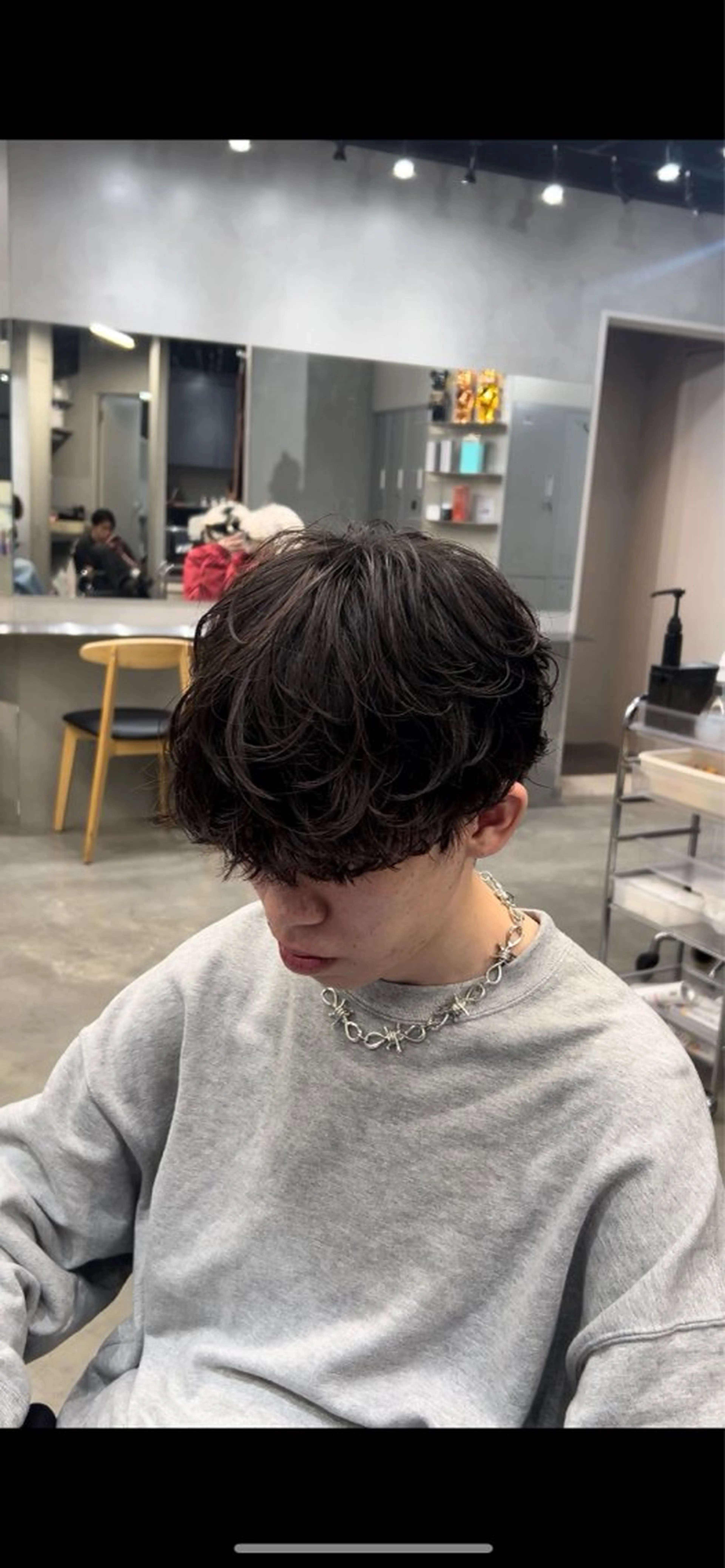 パーマ メンズ 藤平海音/fifth PARKのヘアスタイル