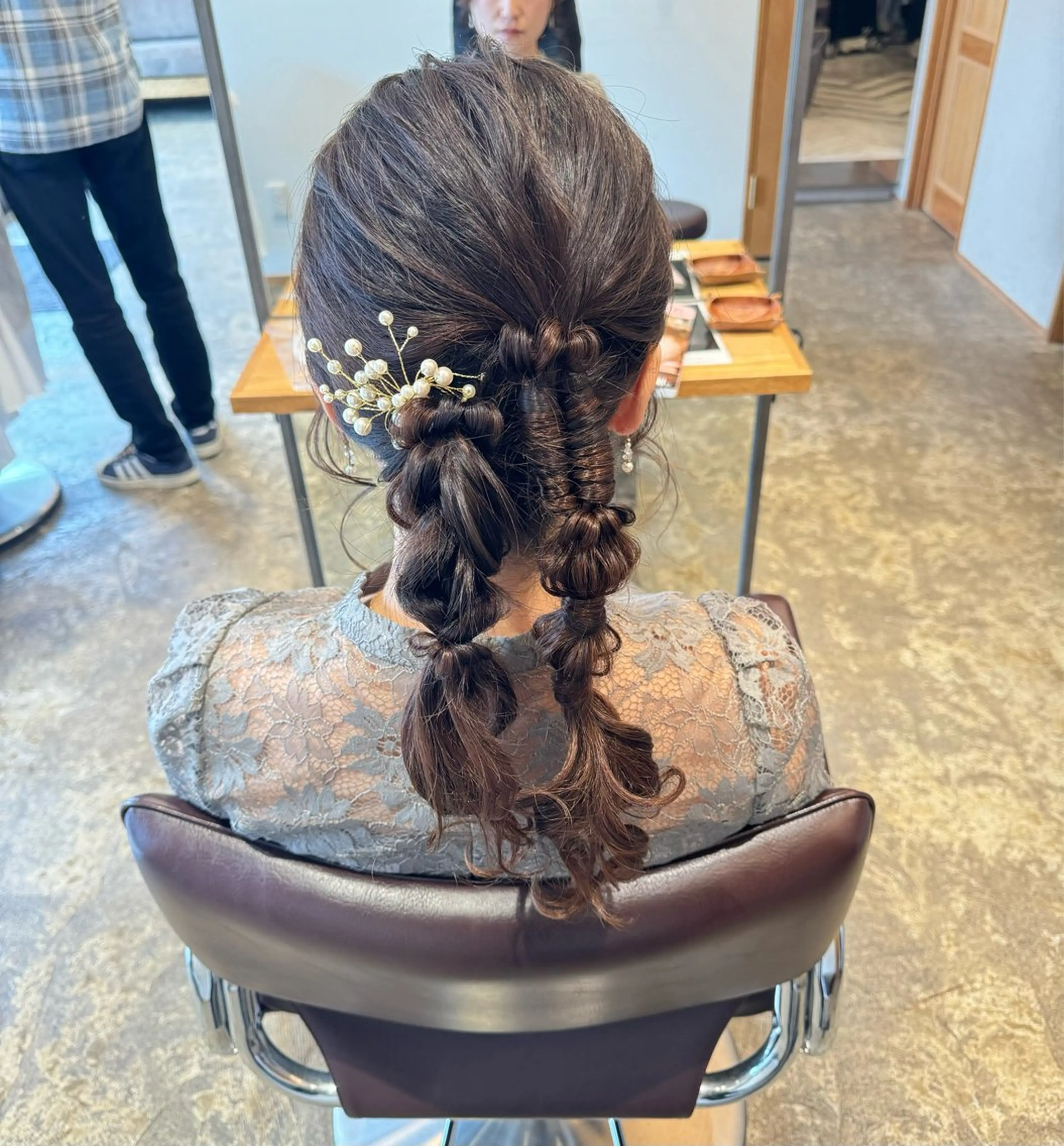 セミロング カラー ヘアアレンジ RINA 🦋🫧のヘアスタイル