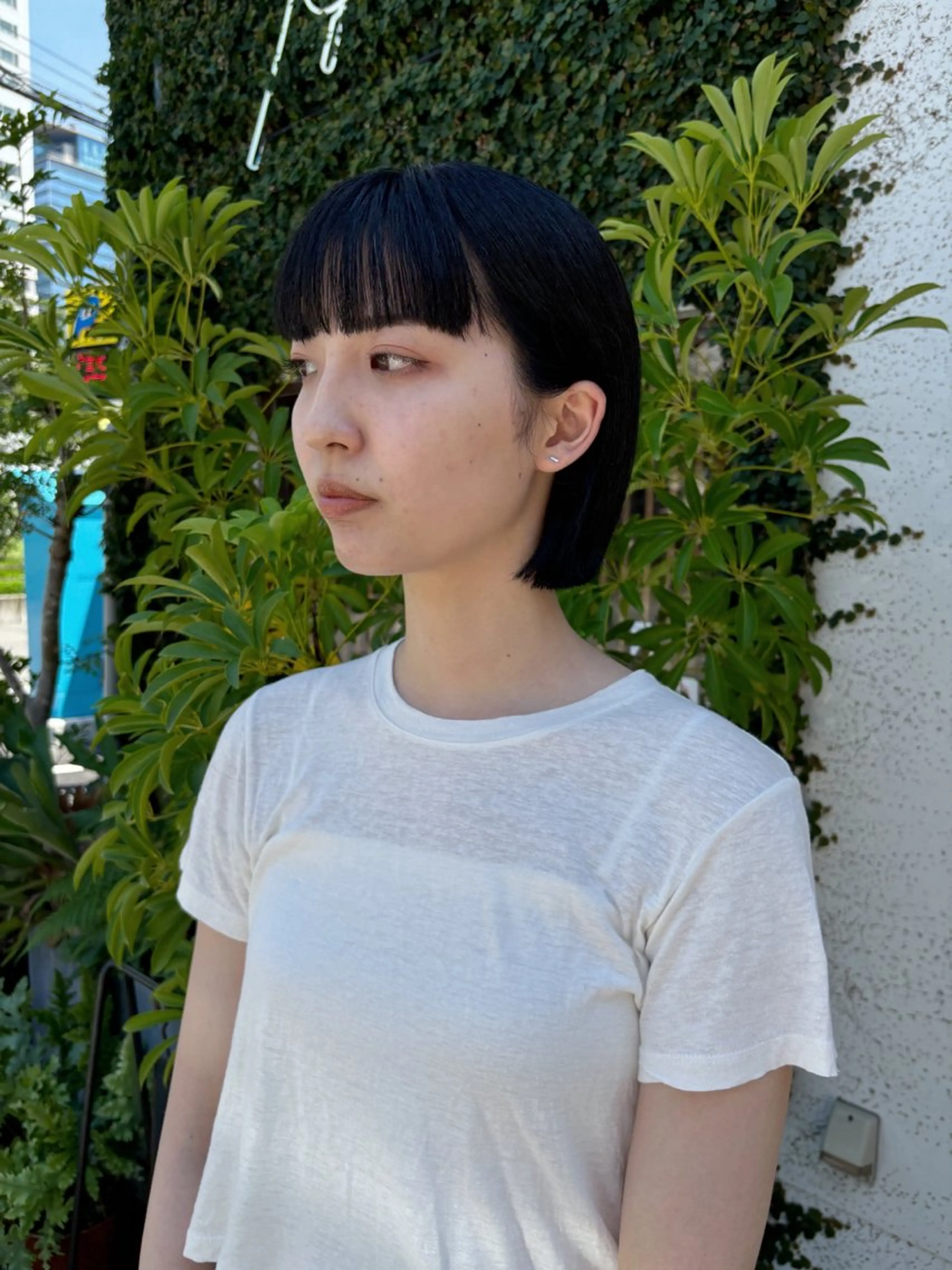 ショート カラー ブルーカラー 透明感カラー ボブ Chiho / 梅田 / ボブ/ パーマのヘアスタイル