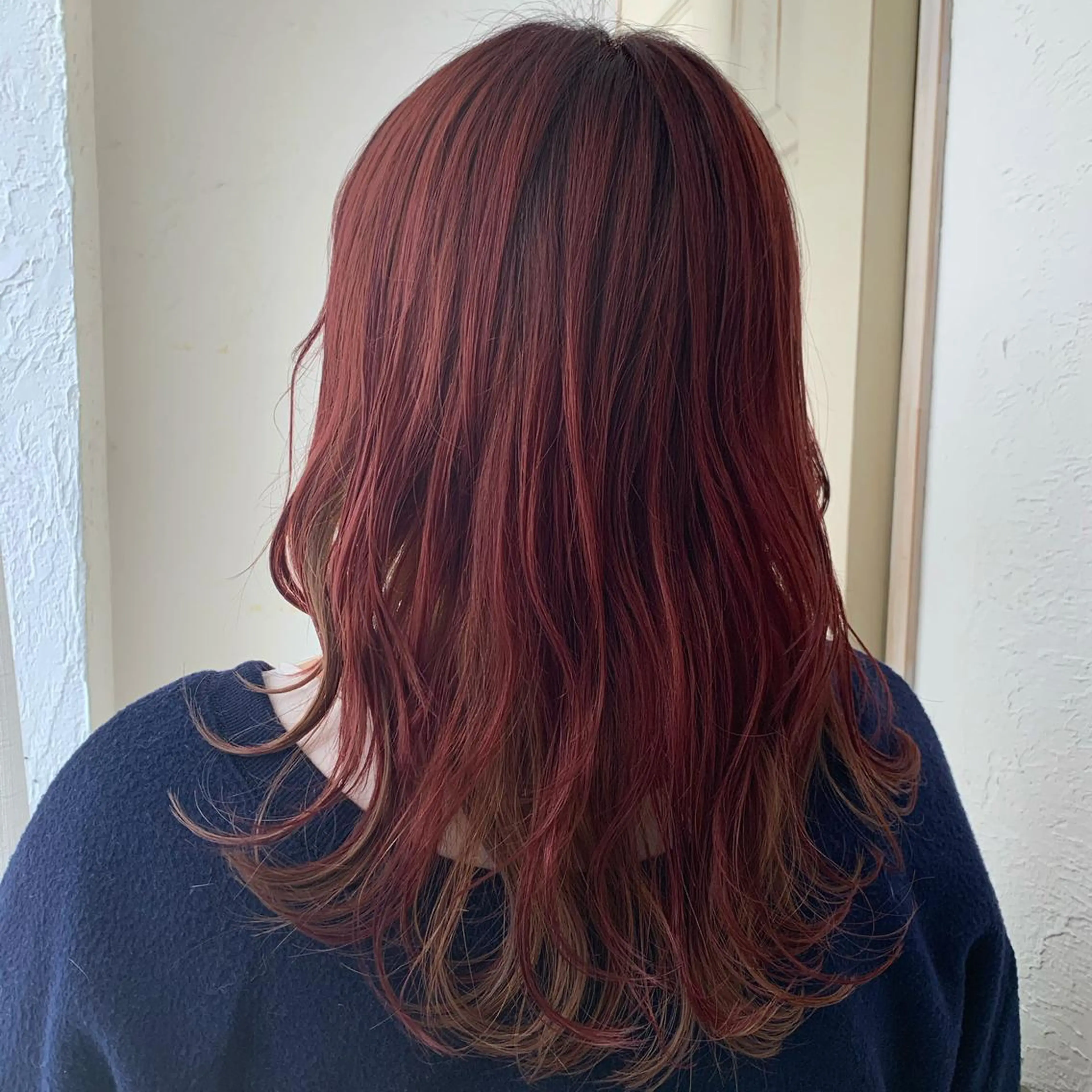 ロング カラー カット ヘアカラー fio マナミのヘアスタイル