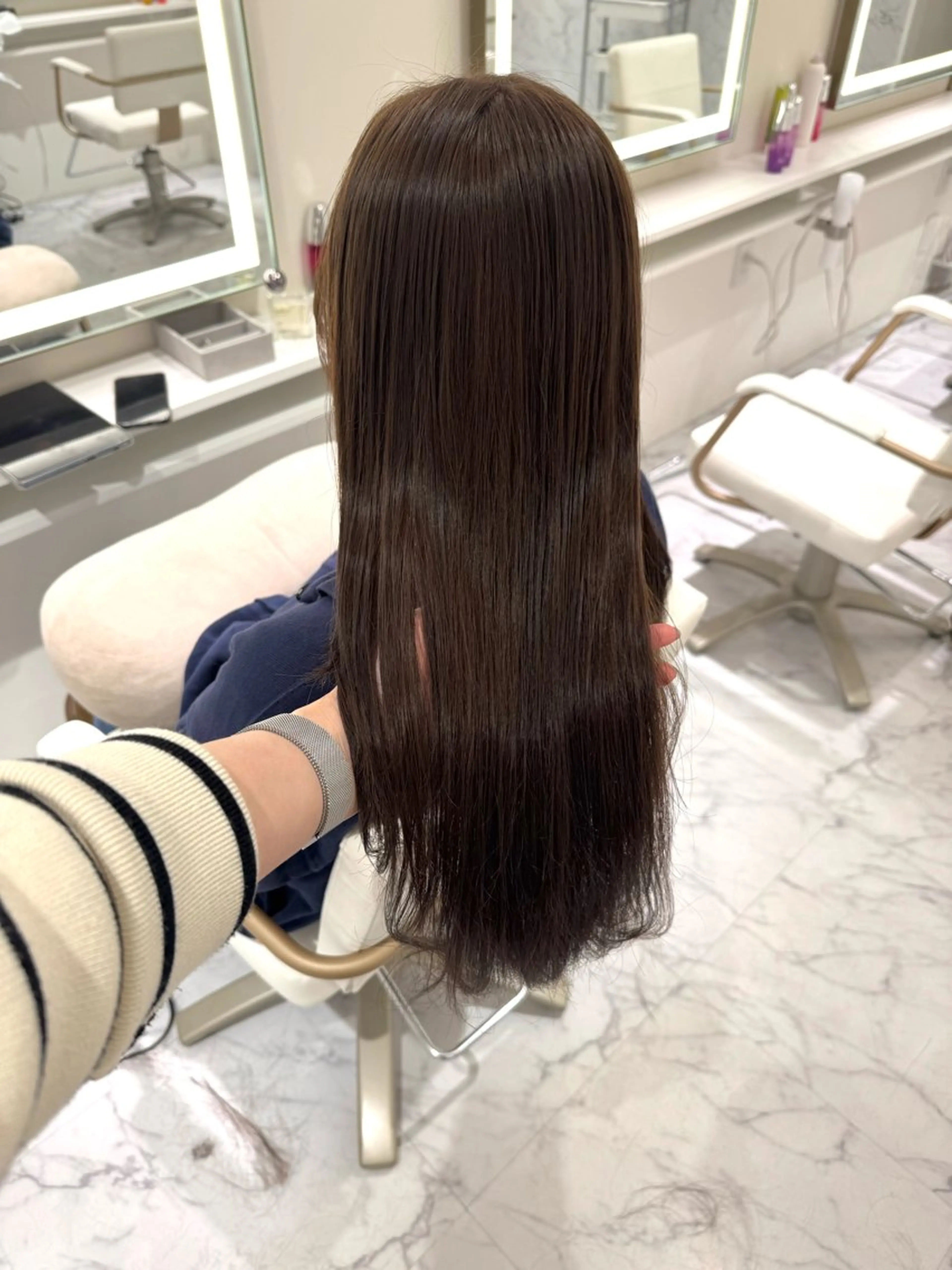 ロング カラー ヘアカラー ParveMix🍀 藤原愛未のヘアスタイル