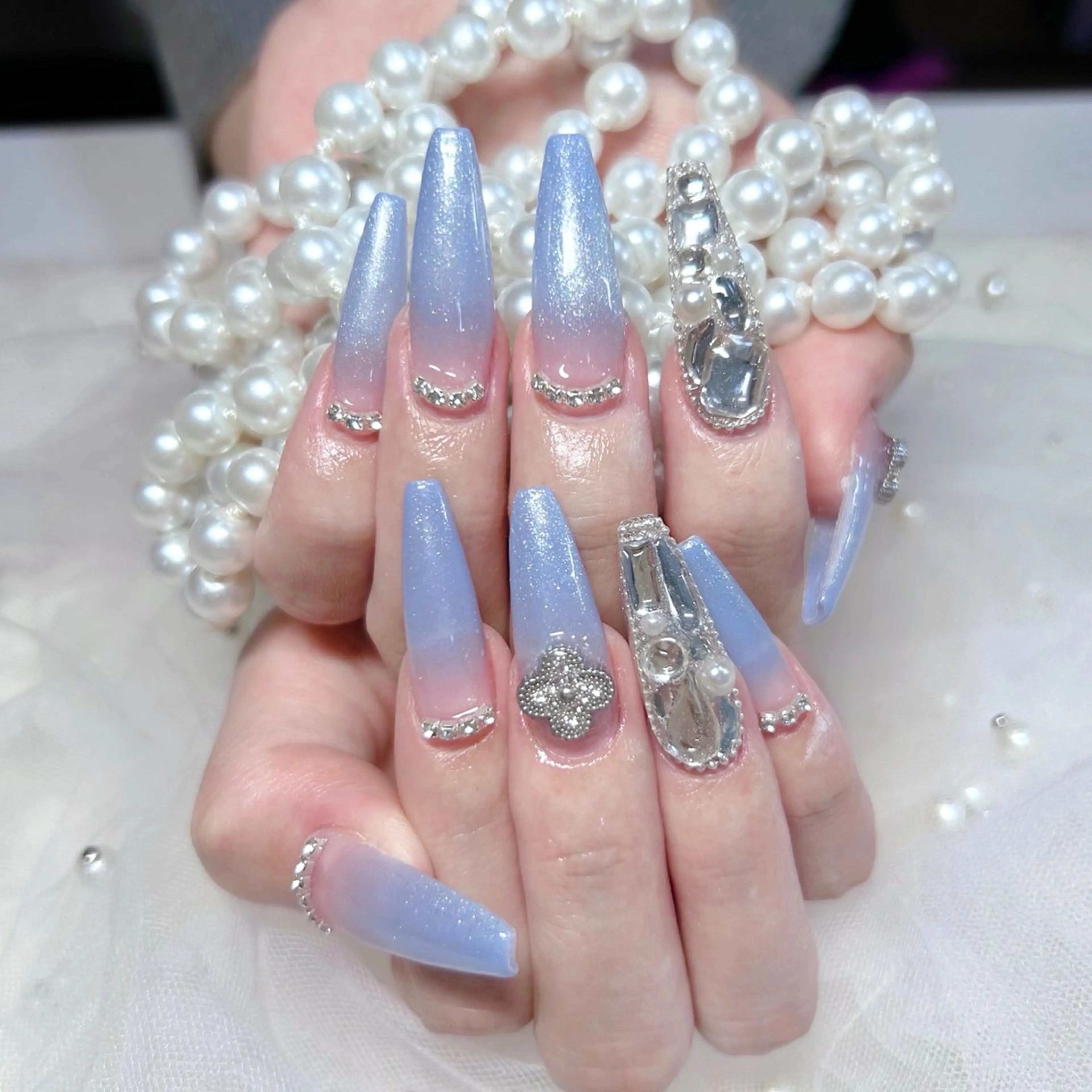 ネイル ハンドネイル M🌷nail 長さだし専門店のネイルデザイン