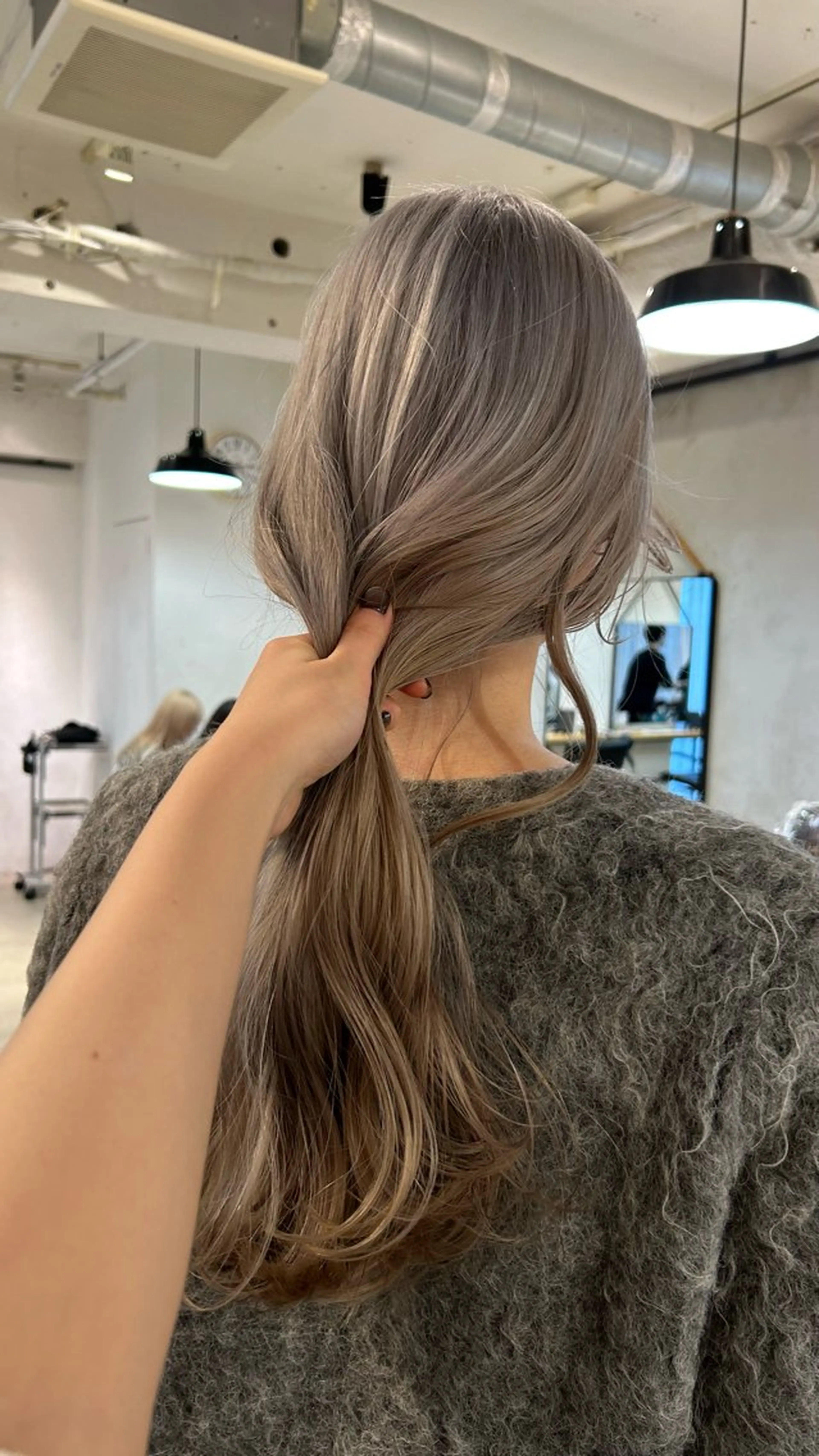 ロング カラー ヘアカラー トリートメント じゅわっと暖色カラー 🍊Moemiのヘアスタイル