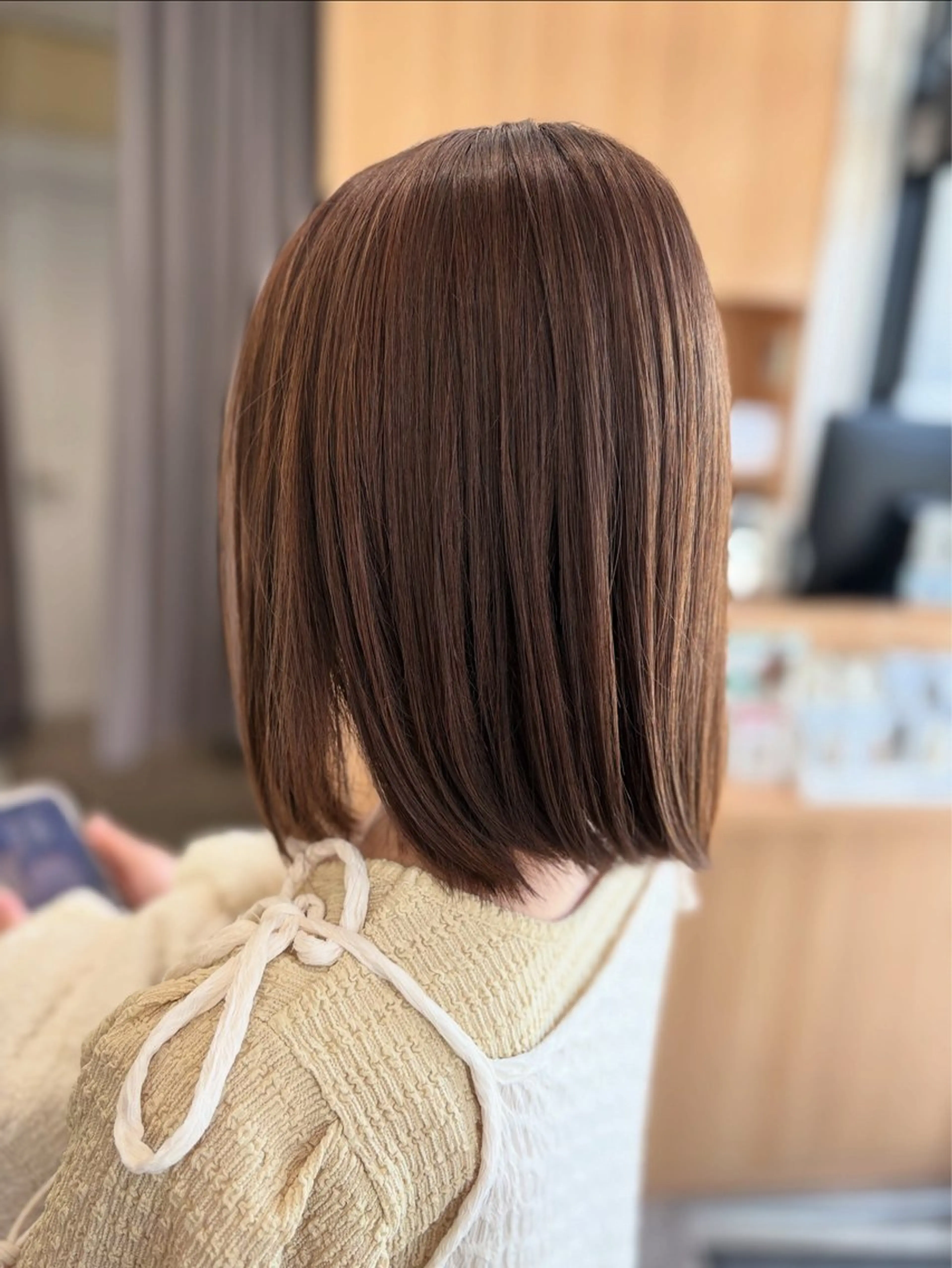 ヘアカラー＋systemトリートメントの写真