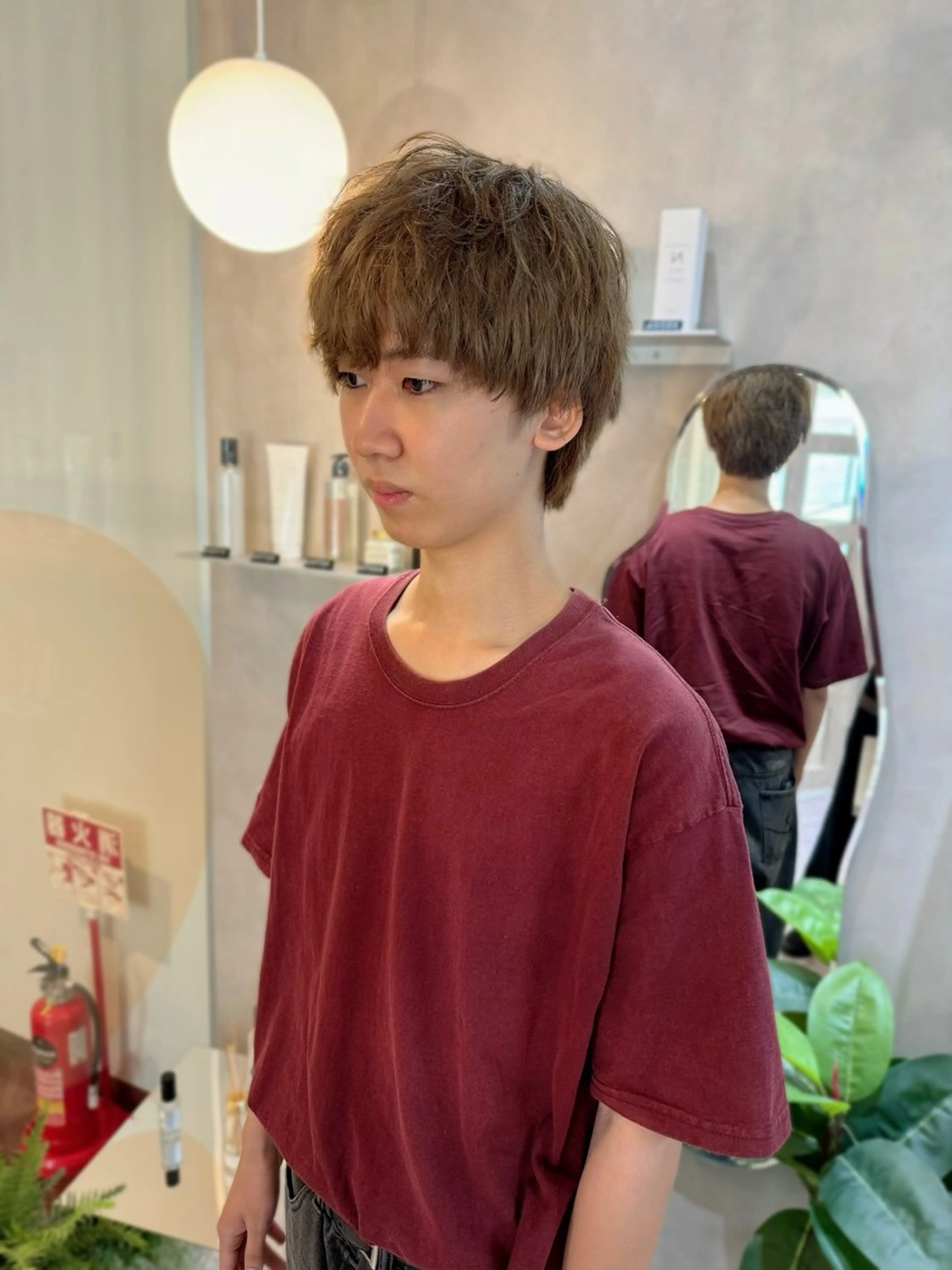 パーマ メンズ メンズブリーチ メンズパーマ Tink　天神店所属・今村賢治/メンズ/ レイヤー✨艶カラーのヘアスタイル