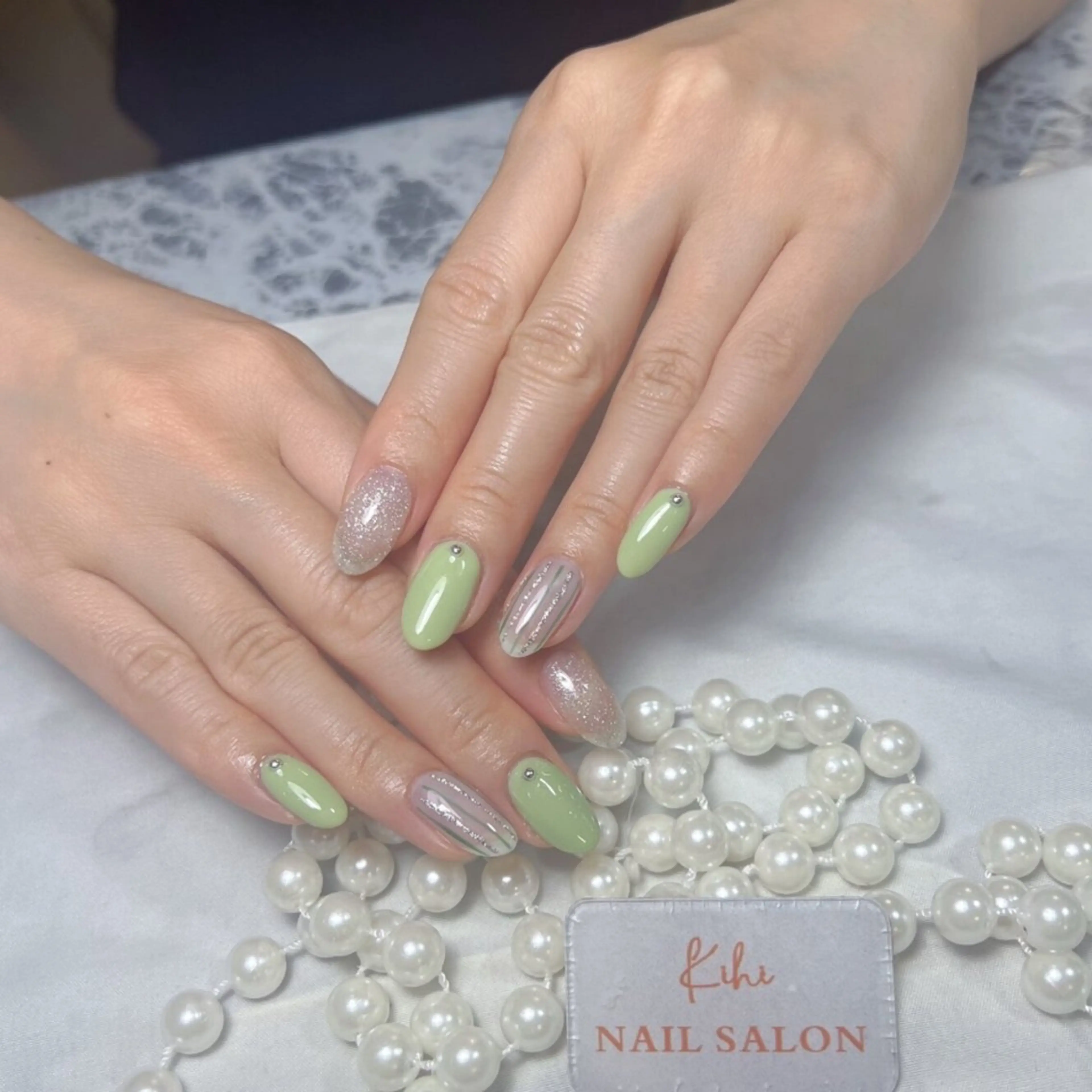 ネイル アートネイル フレンチネイル ジェルネイル グラデーション 韓国ネイル 村中 ハナのネイルデザイン