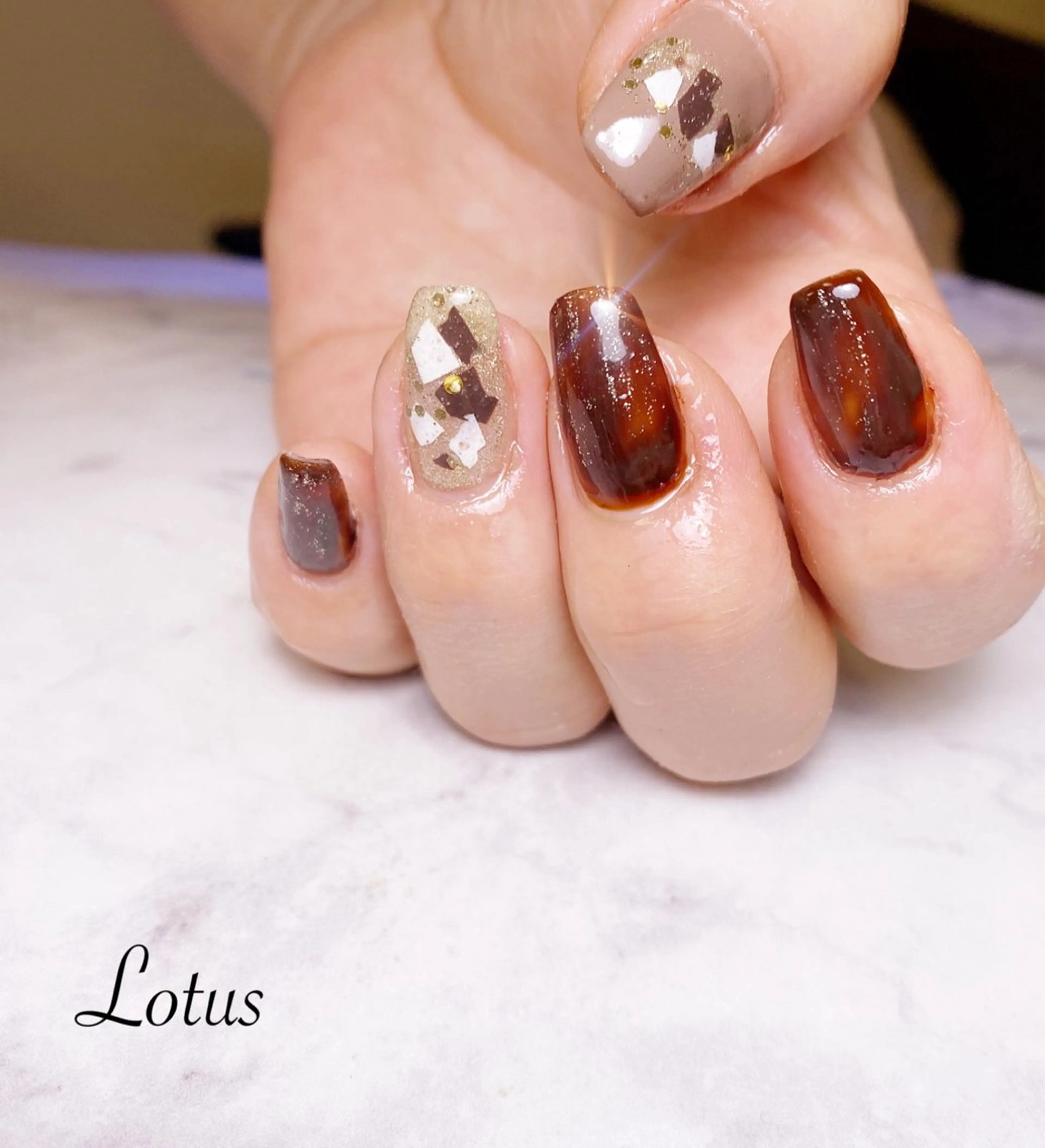 ネイル ハンドネイル ネイル＆脱毛 Lotus🌸のネイルデザイン