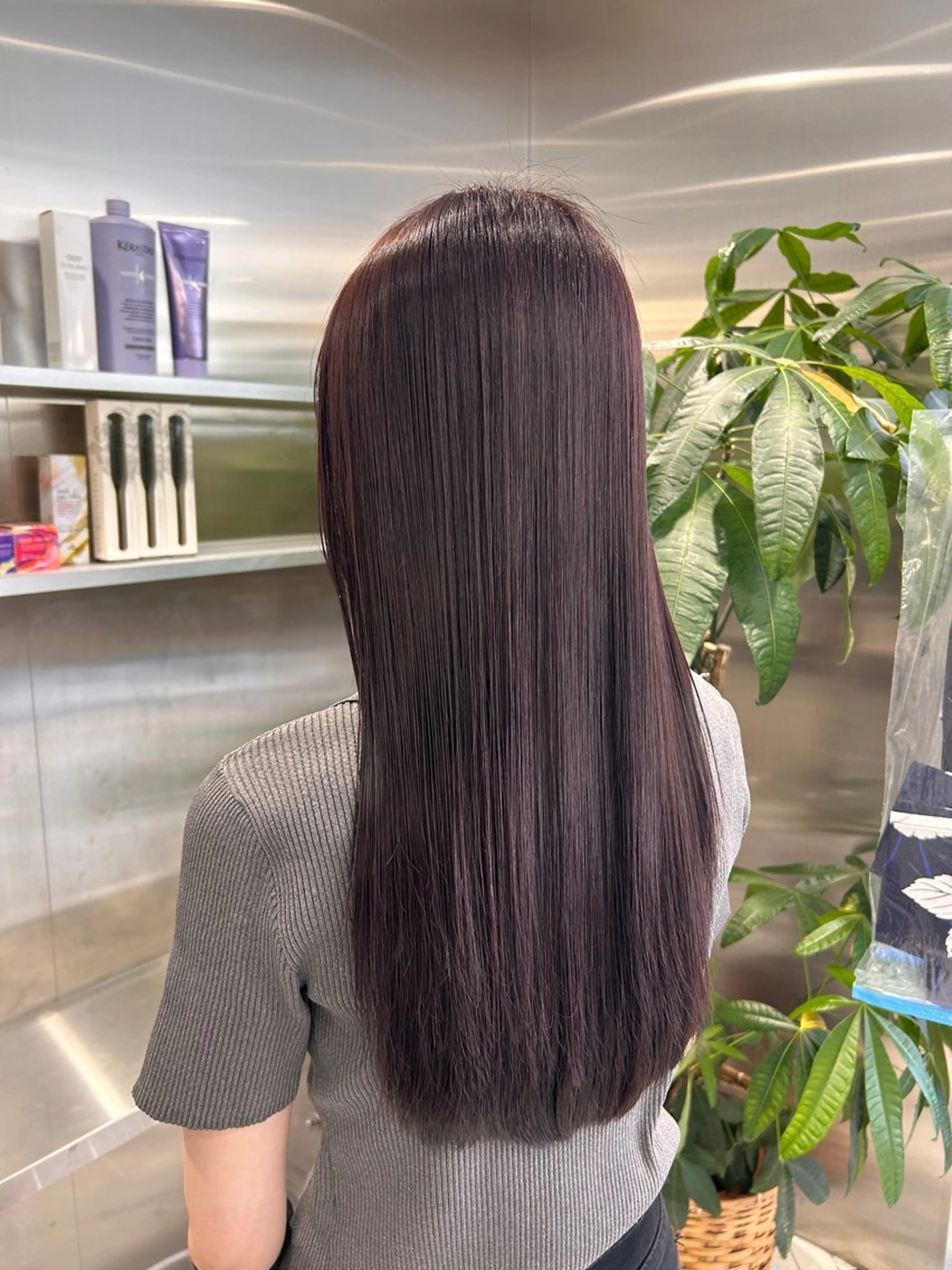 ロング カラー ヘアカラー 冬っぽカラー/ マツエク/ゆきなのマツエク・マツパデザイン