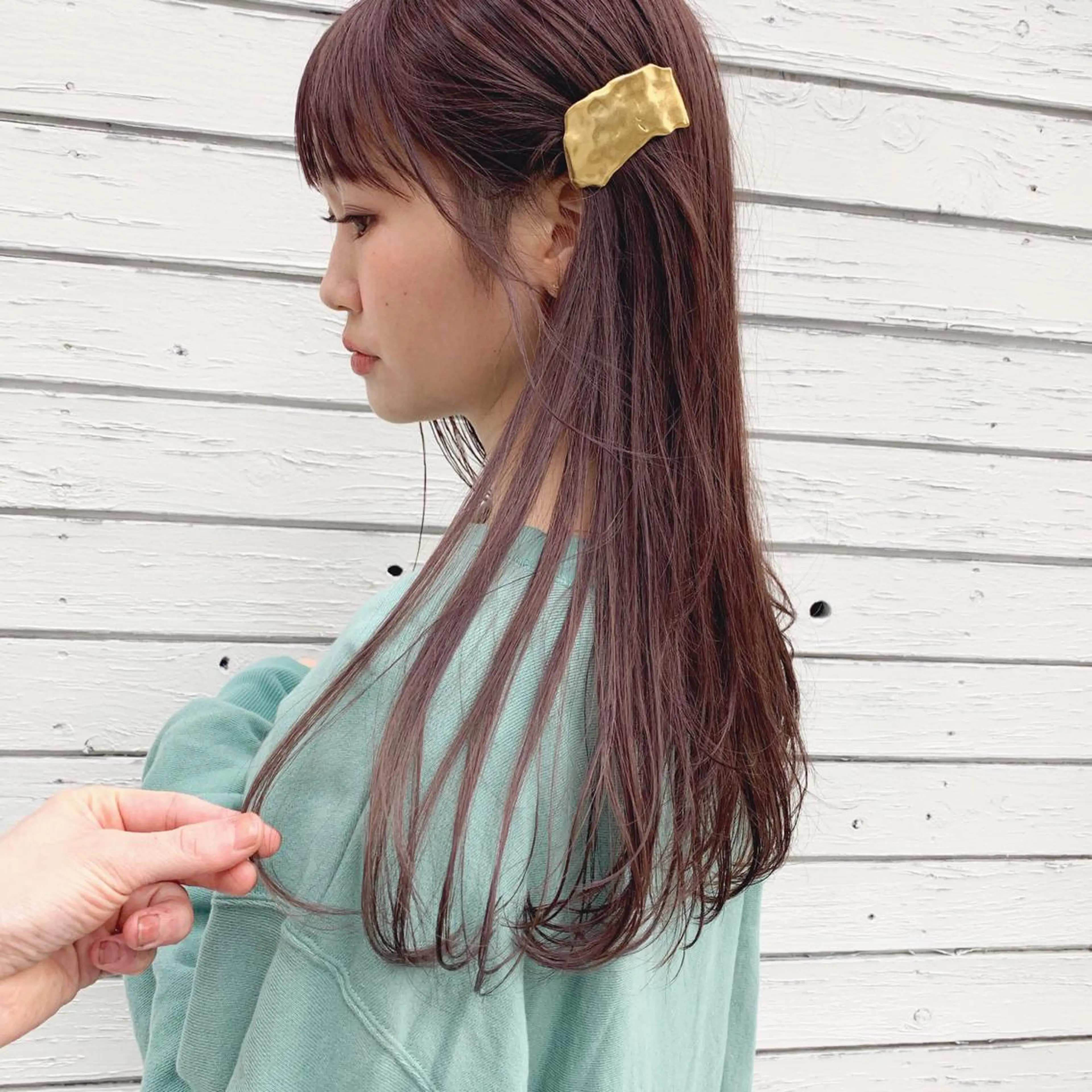 【 ✨人気No.1✨ 】カット＋ 透明感ケアカラー＋超音波クイック トリートメント🌿の写真