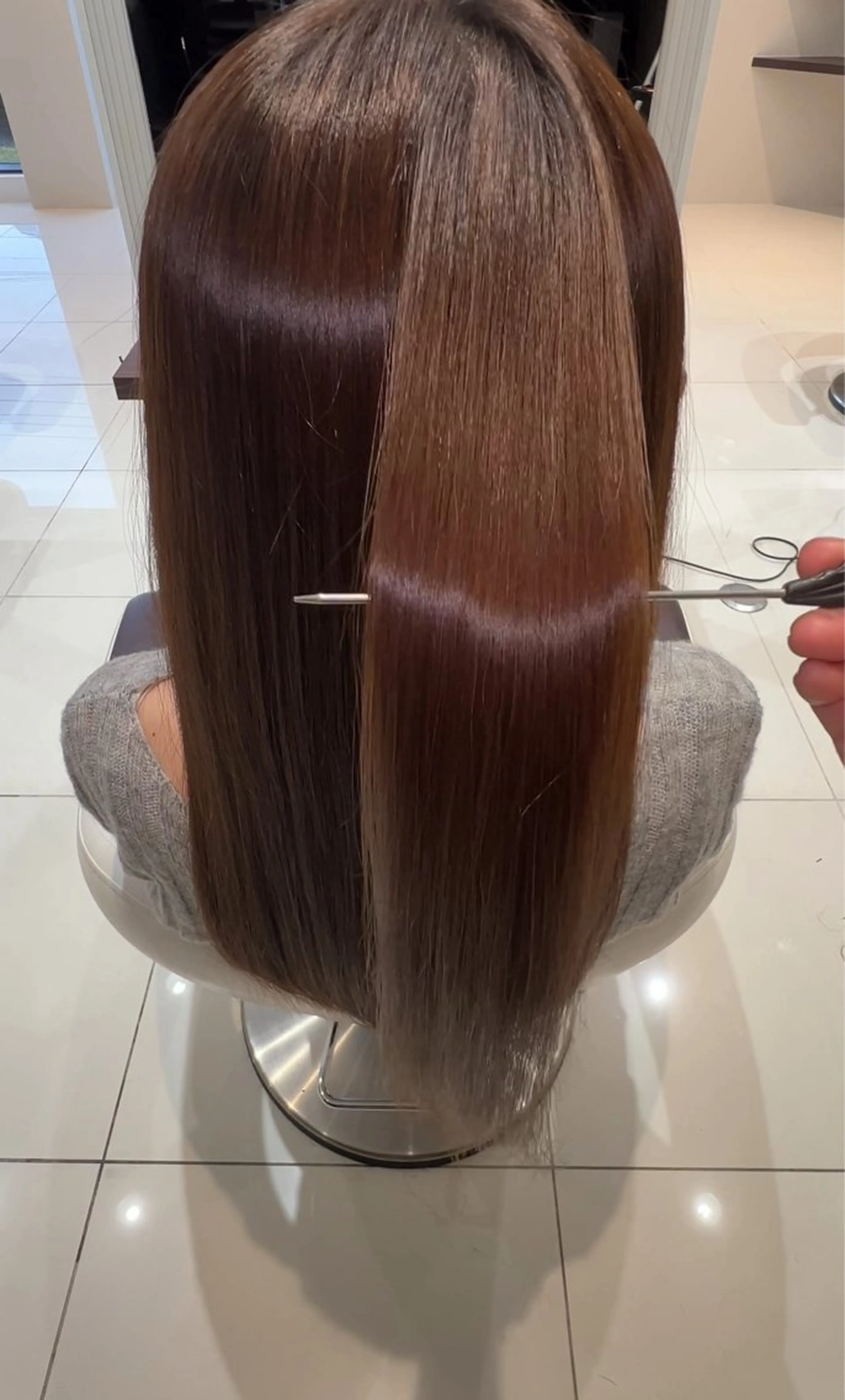 カット＋縮毛矯正＋1steトリートメントの写真