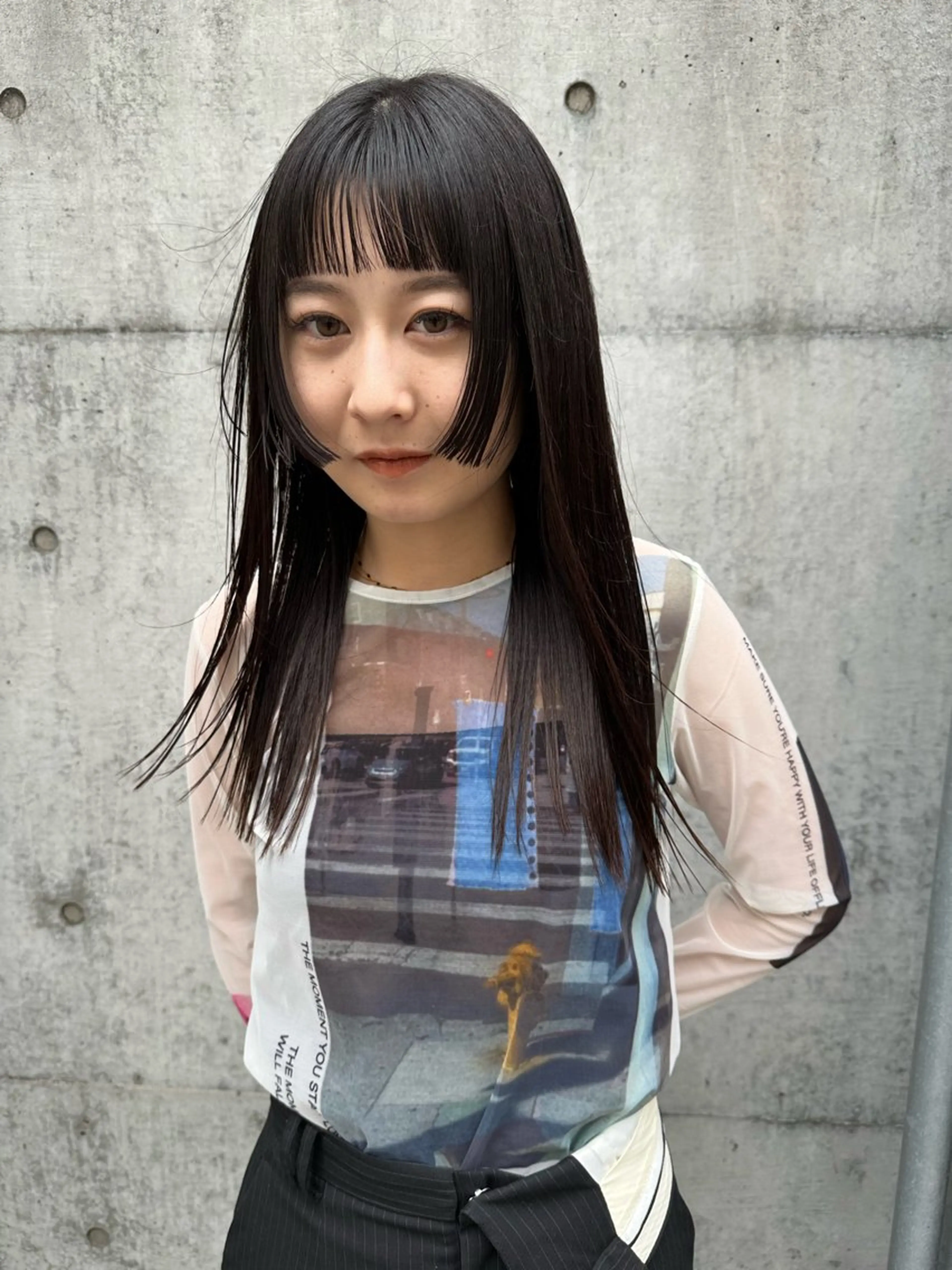 ロング カット ヘアカラー トリートメント Manaka🟤 今泉　Musiiikのヘアスタイル