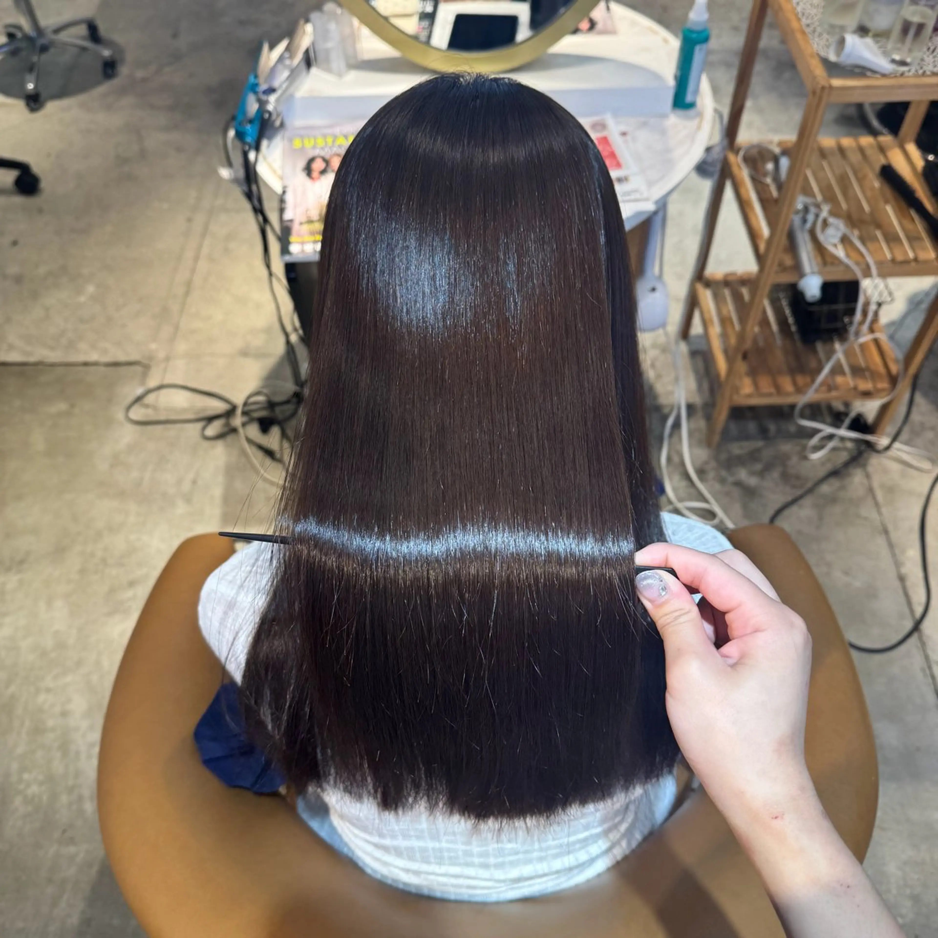 ロング 髪質改善 縮毛矯正 カット 縮毛矯正 トリートメント ヘアセット 髪質改善/ボブ /韓国/erikoのヘアスタイル