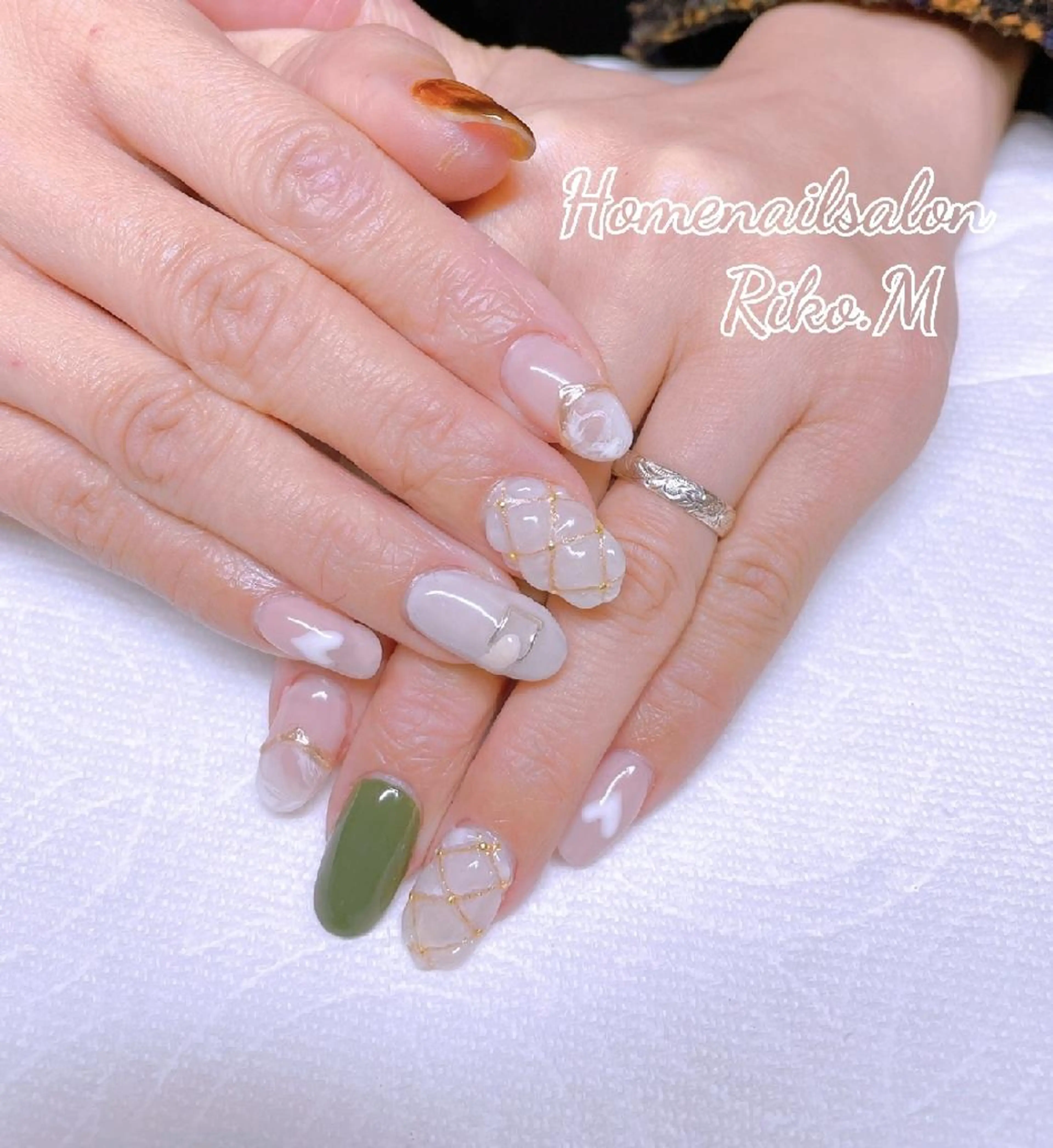 ネイル アートネイル べっ甲ネイル nailsalon Riko.Mのネイルデザイン