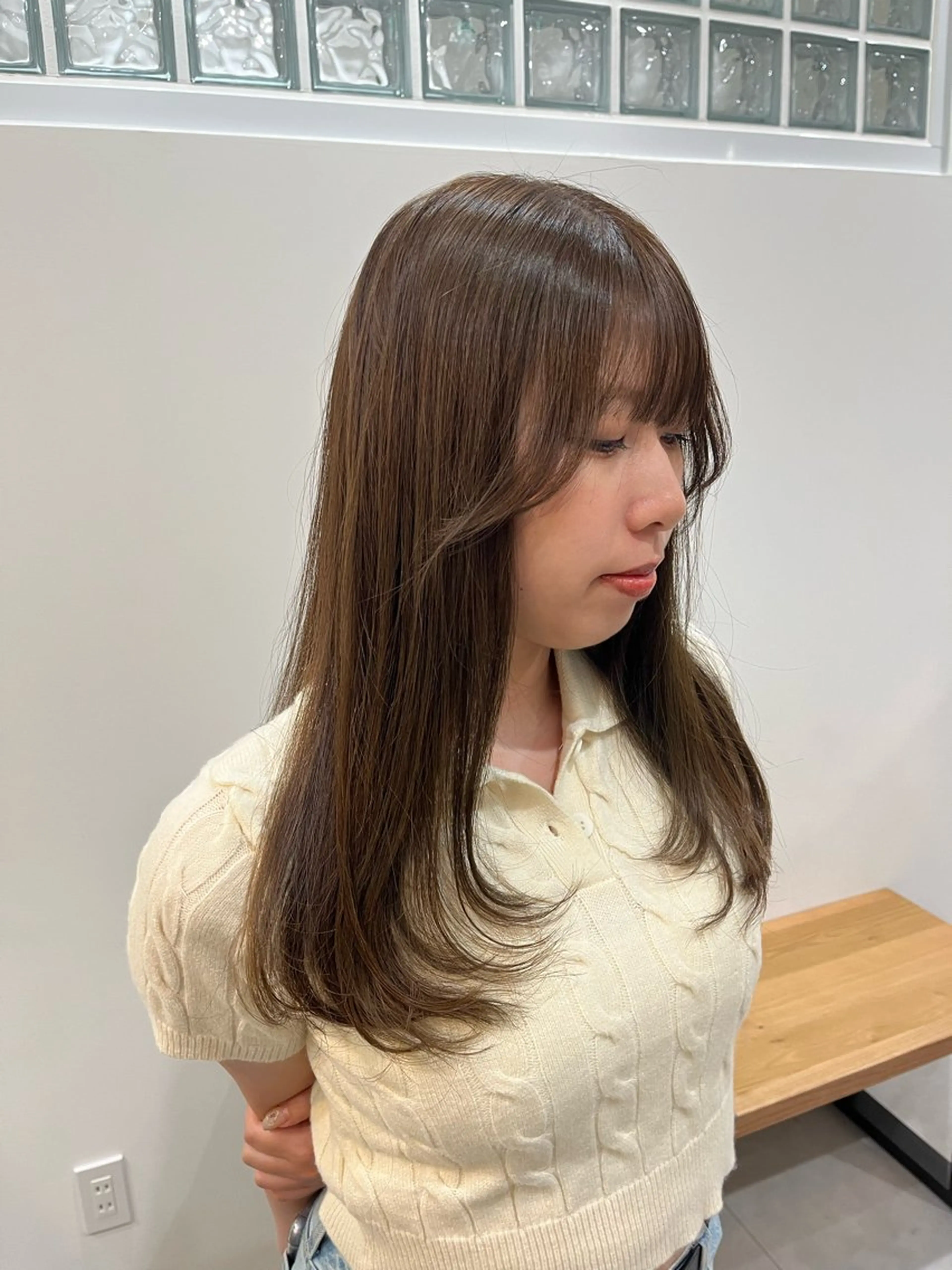 【流行の✨】韓国風レイヤーカット＋3stepトリートメント🤍の写真