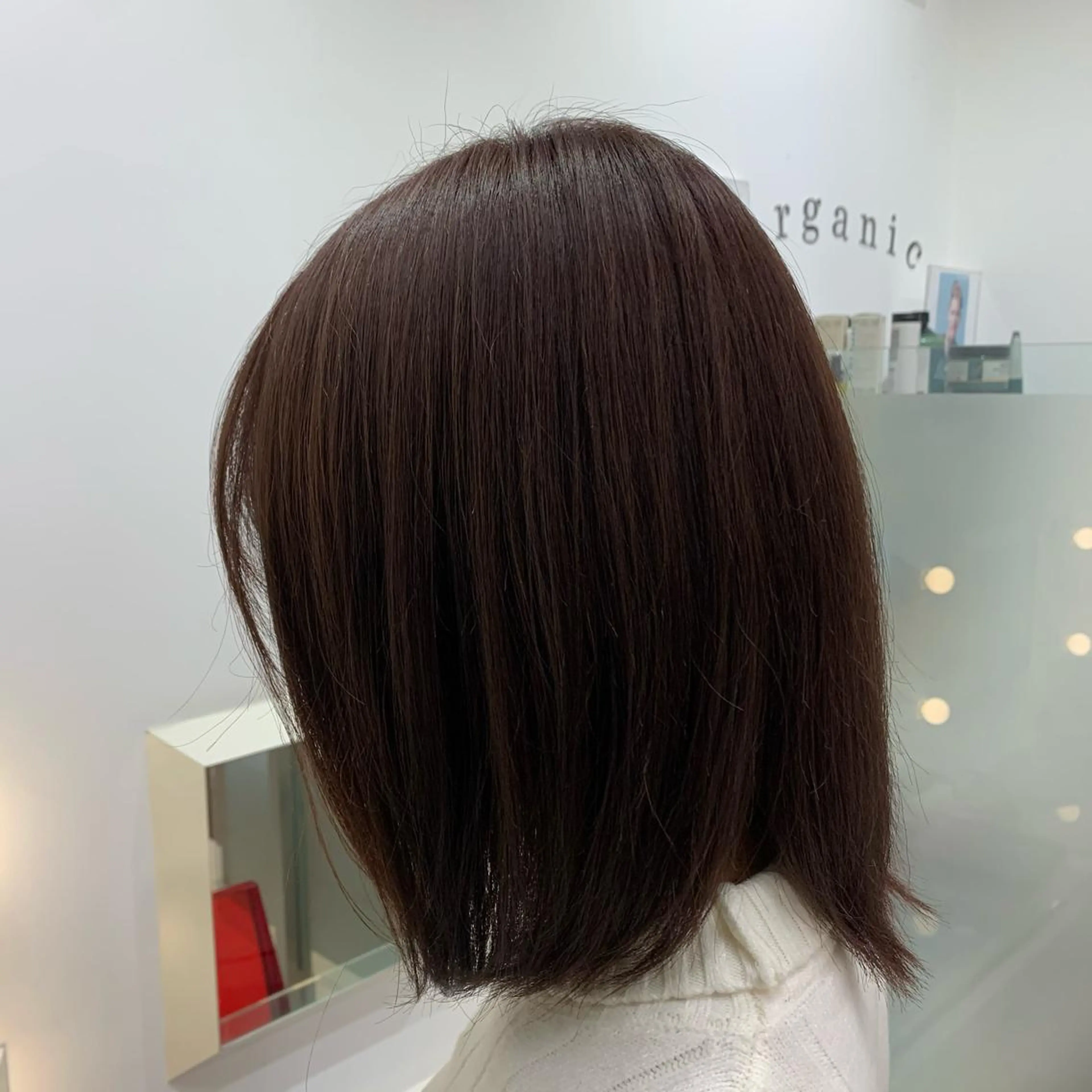 ミディアム カラー ブラウンカラー 津田 真志のヘアスタイル