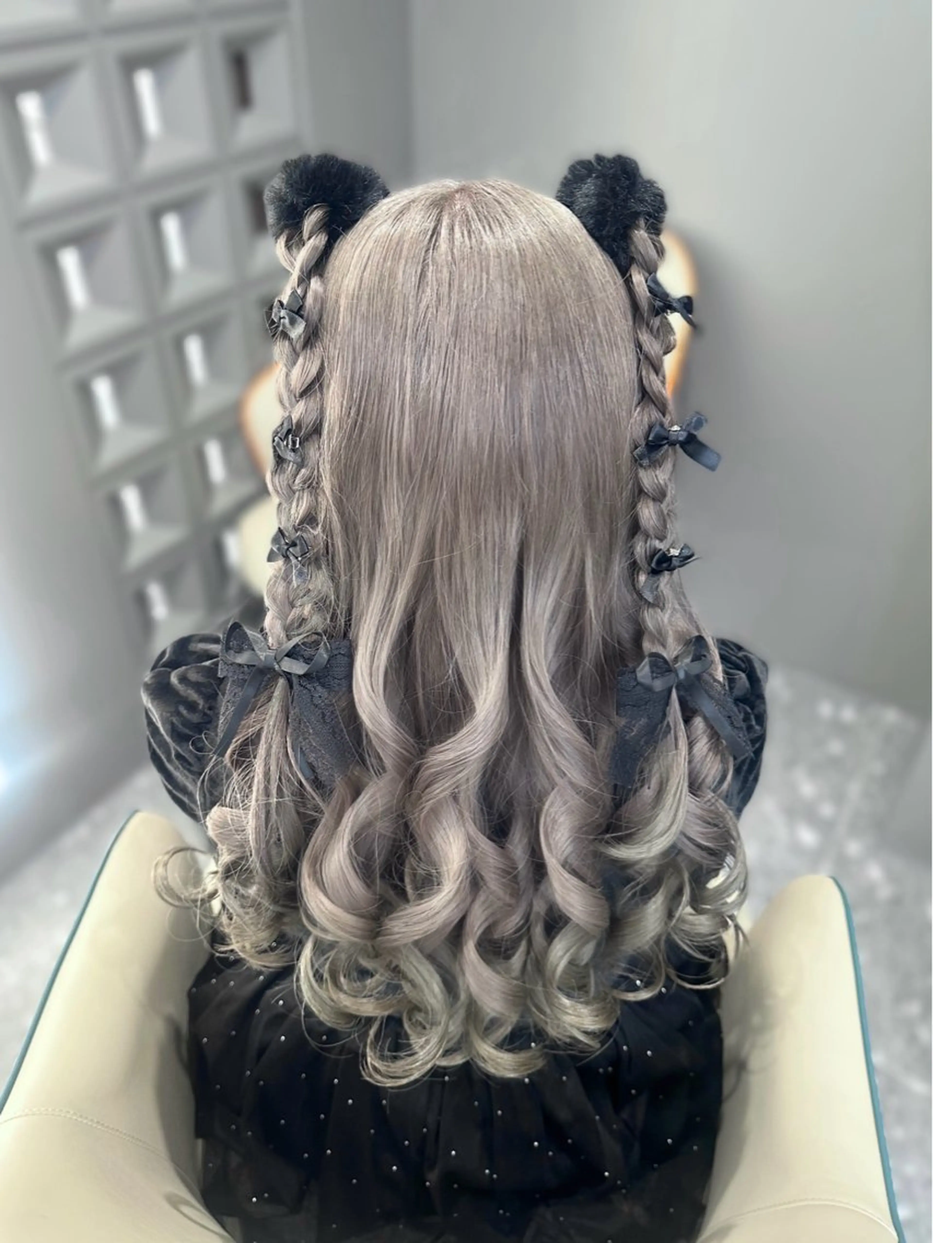 ロング ヘアアレンジ ヘアセット 🎀ちゃんりお🎀 /ブラウン/透明感のヘアスタイル