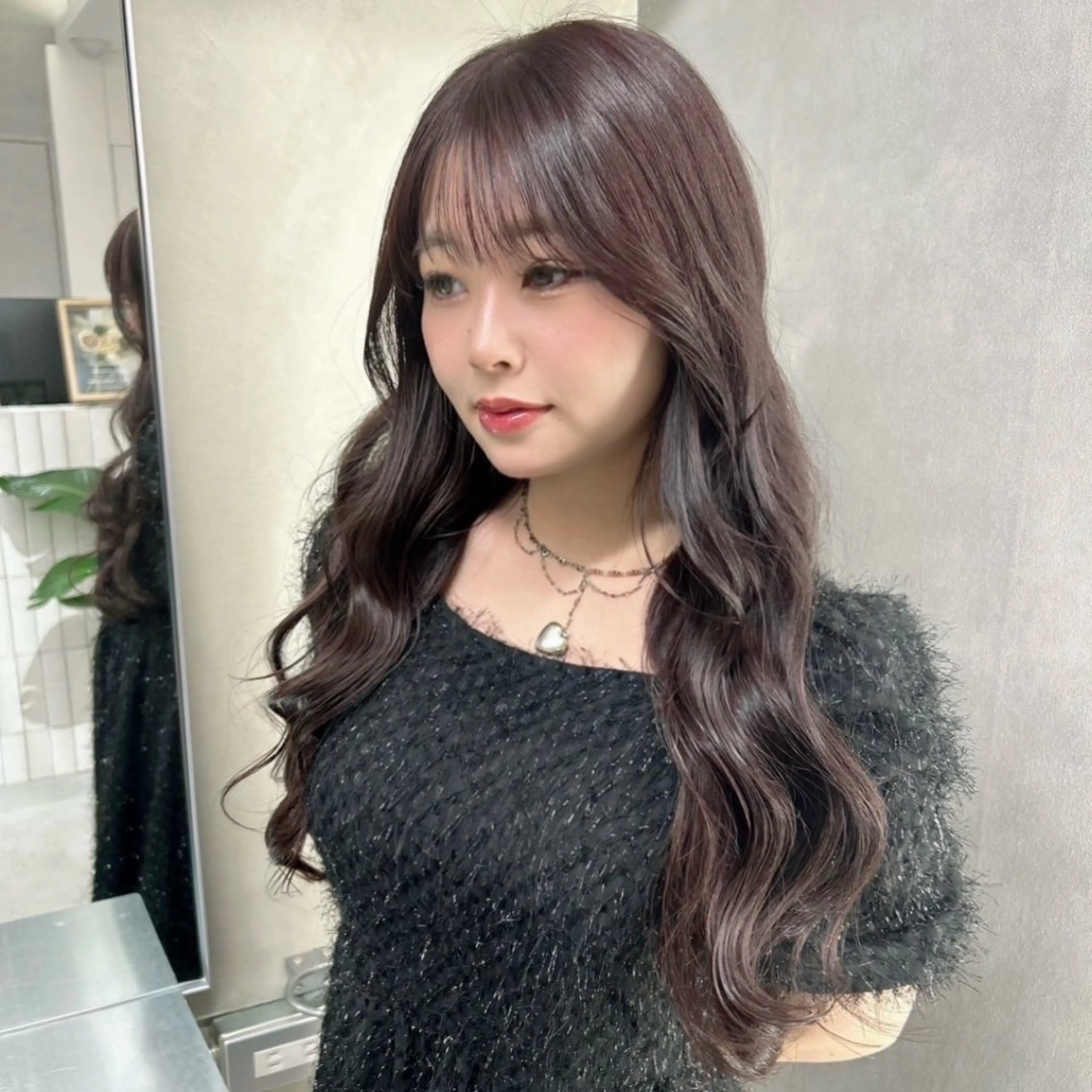 ロング カット ヘアカラー トリートメント 阿倍野/髪質改善 /縮毛矯正/坪田幸広のヘアスタイル