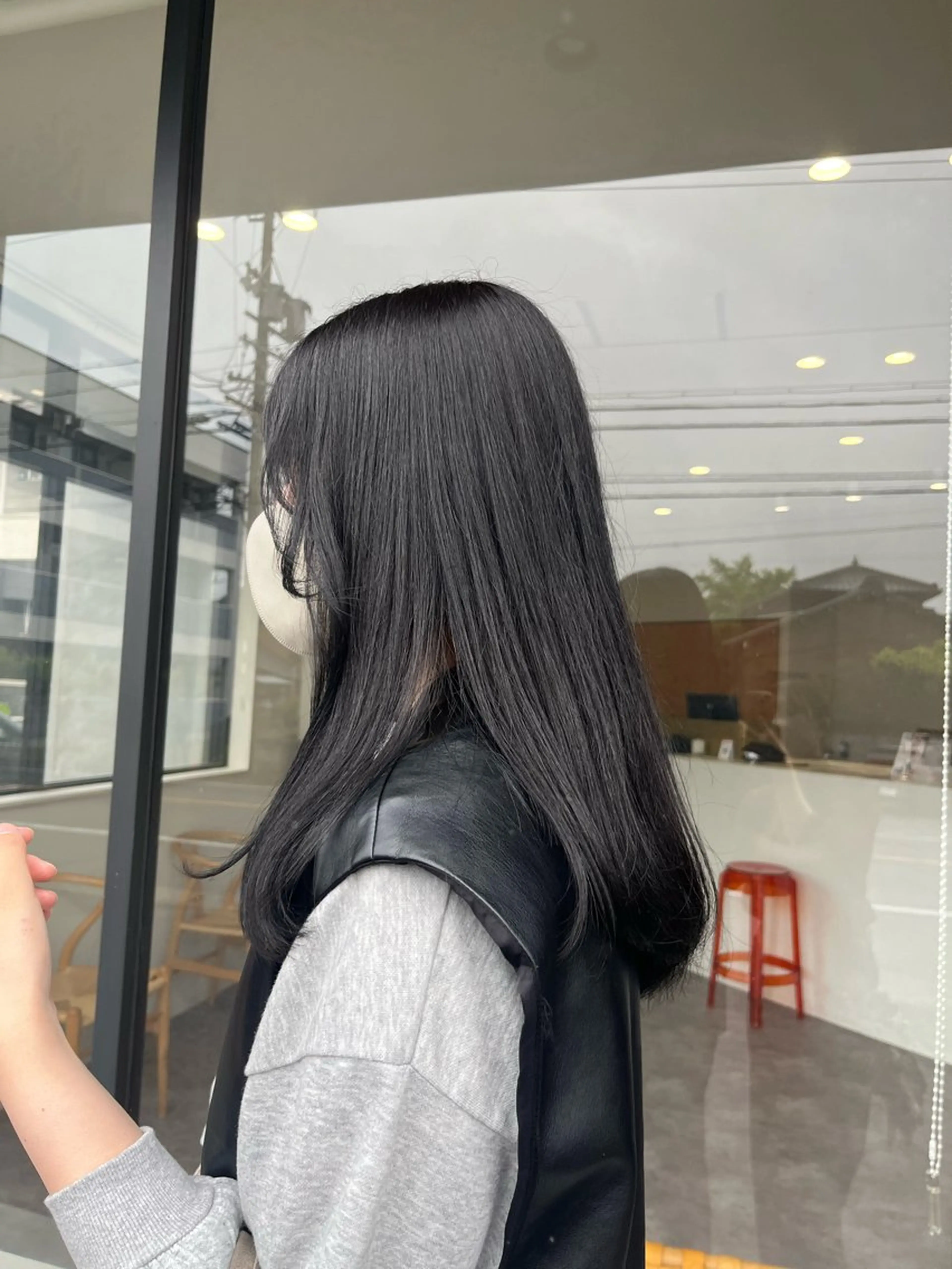 セミロング カラー 透明感カラー 似合わせカット🌼 沙奈のヘアスタイル