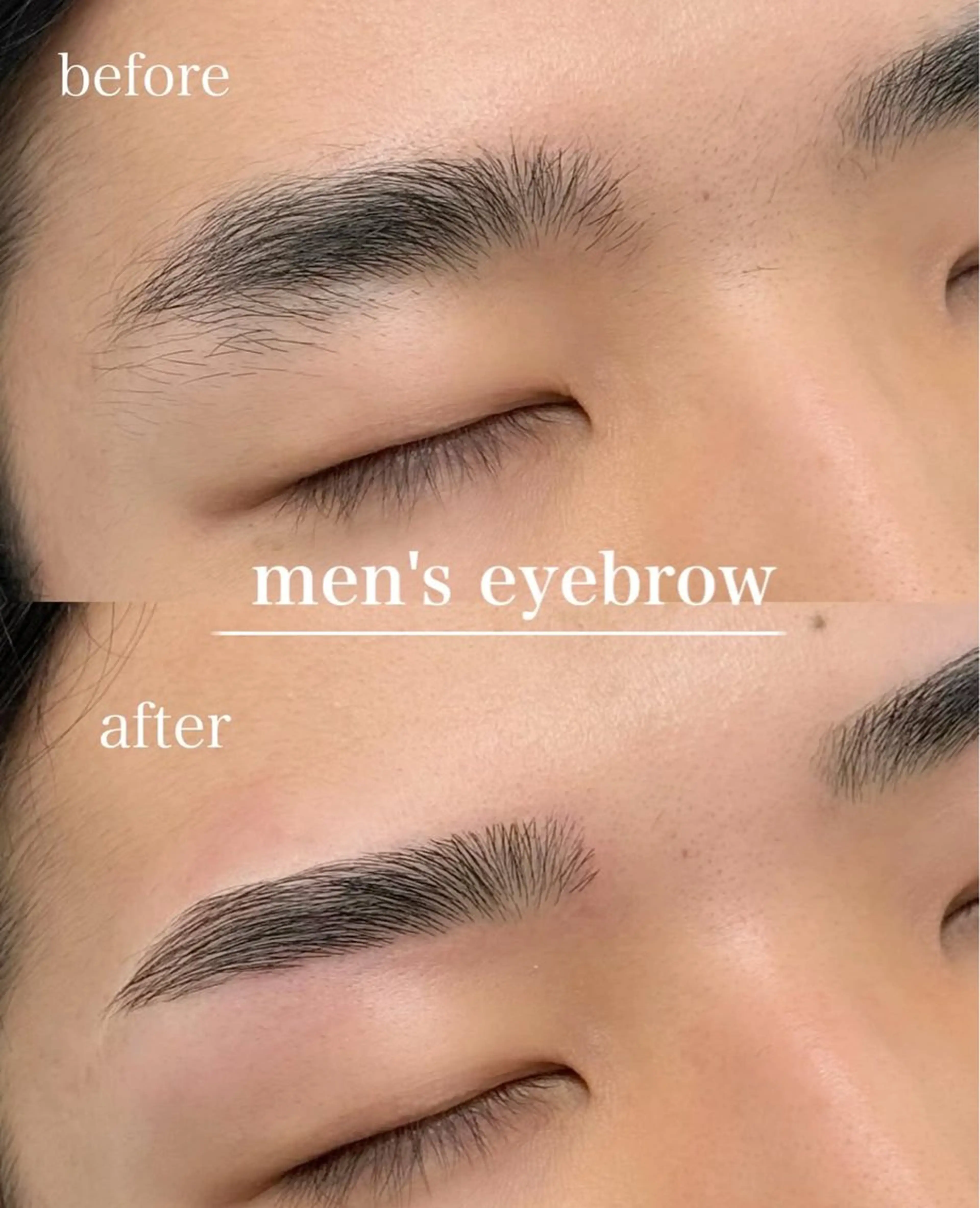 メンズ眉毛の写真