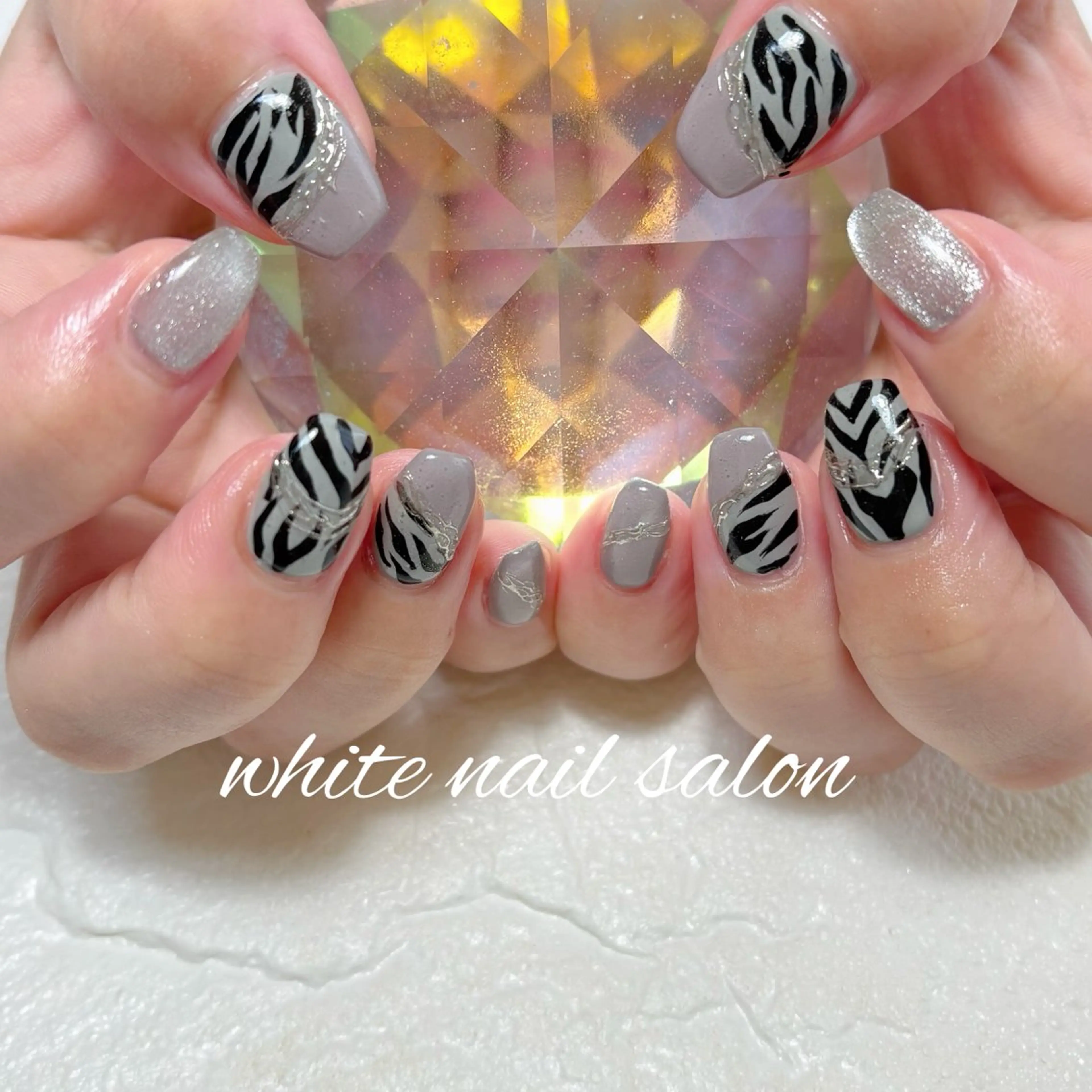 ネイル フットネイル ハンドネイル white nail salonのネイルデザイン