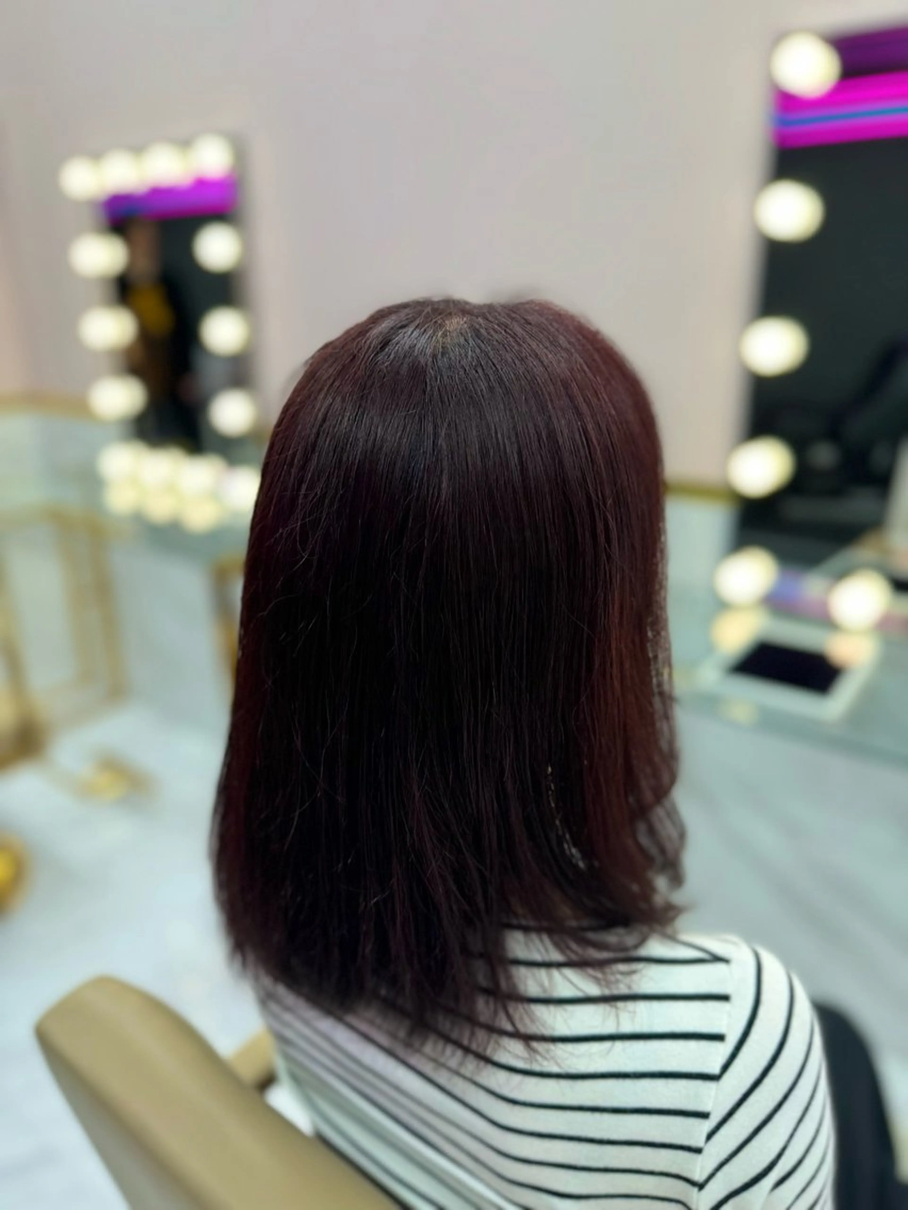 ロング カラー レッドカラー Buzzy 大畠　慎三郎のヘアスタイル