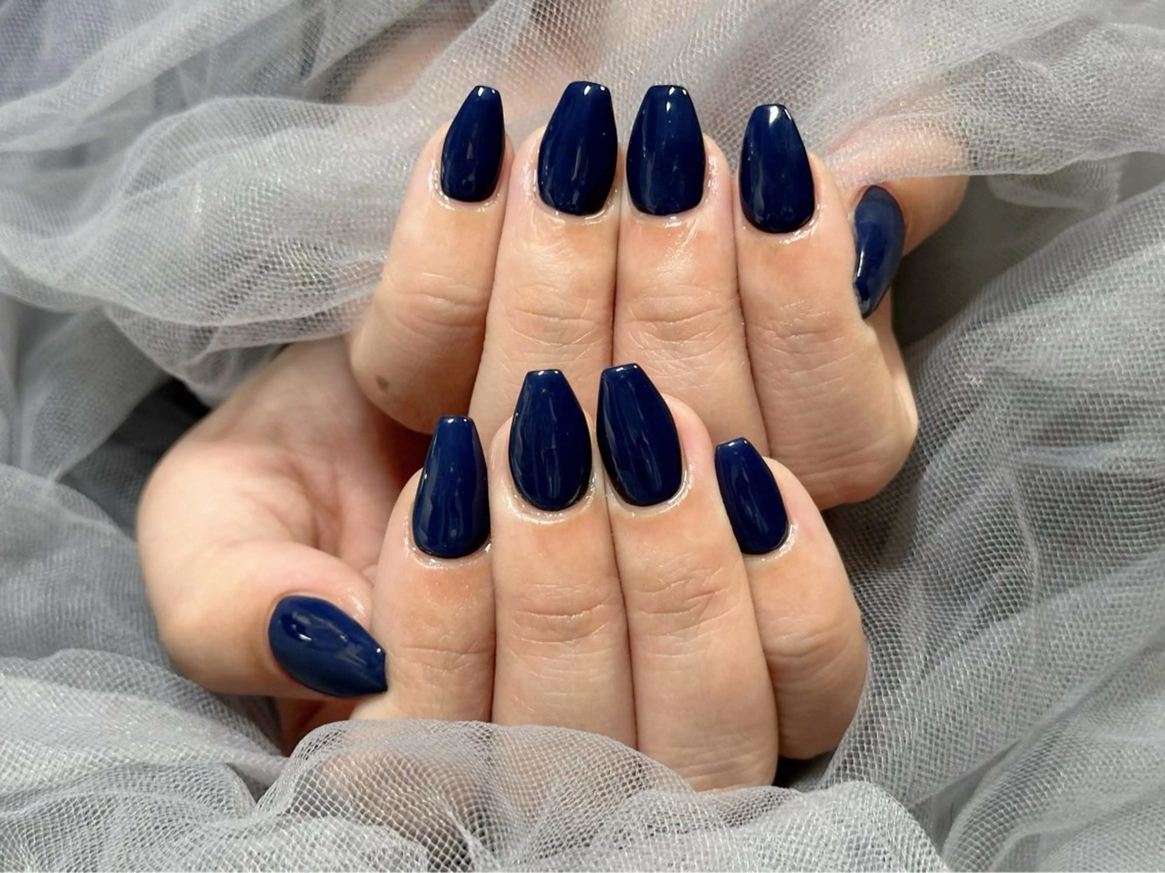 ネイル ネイビー ワンカラーネイル ハンドネイル KURELLY所属・Nail Salon KURELLYのネイルデザイン