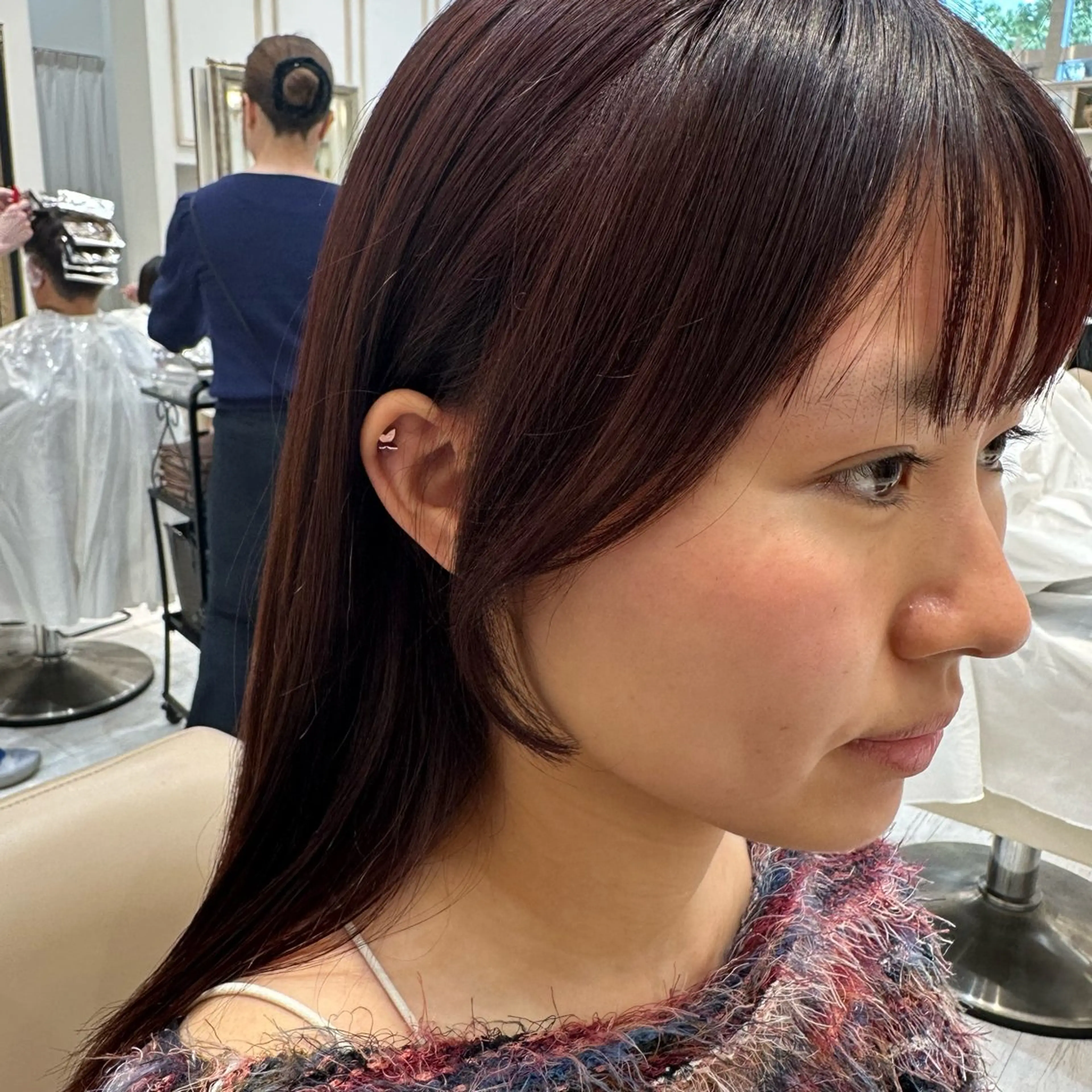 ミディアム ヘアアレンジ 小顔カット モデル募集中 小島のヘアスタイル