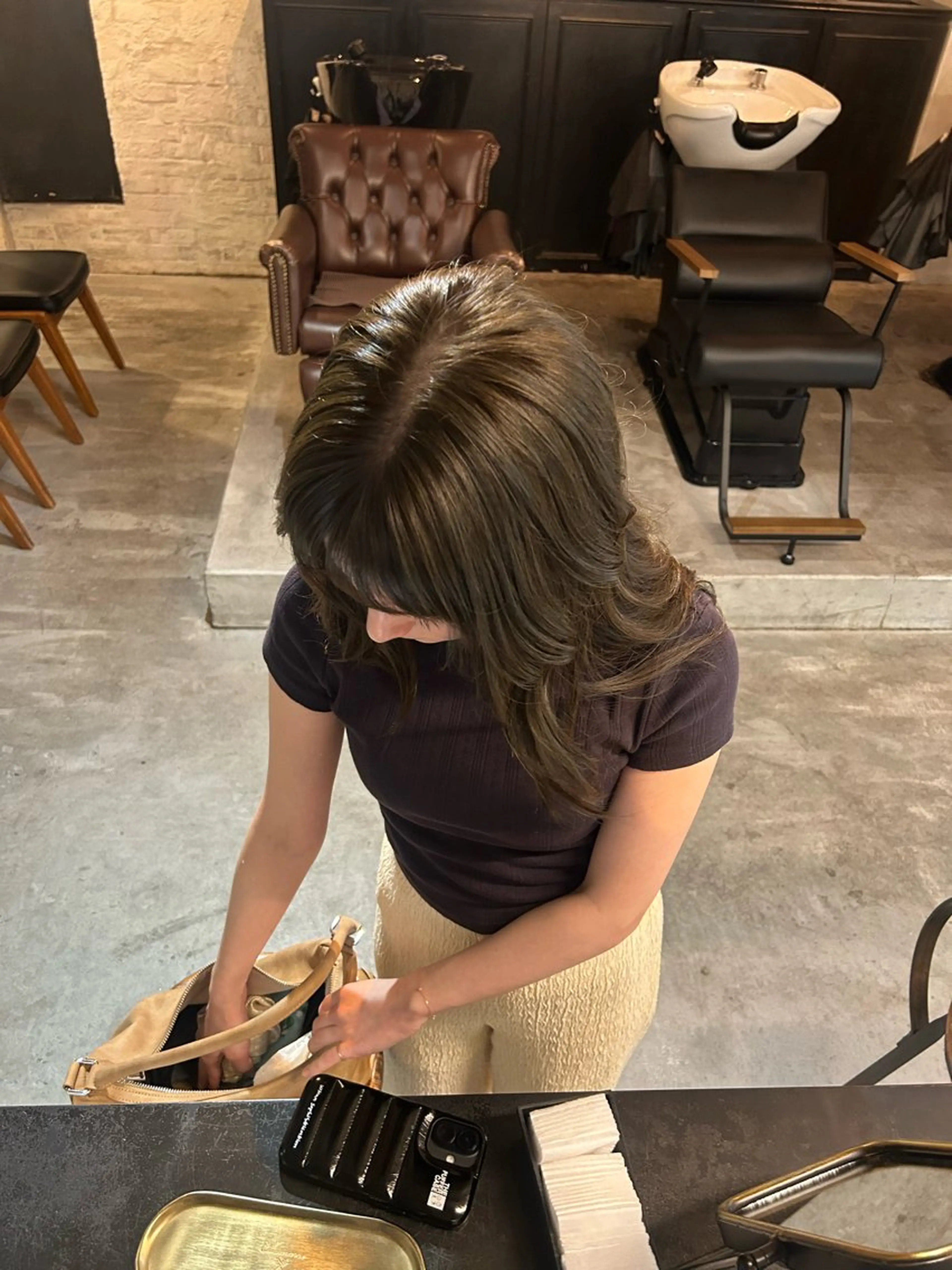 カラー オリーブカラー Jr.stylist 🎀Sakuraのヘアスタイル