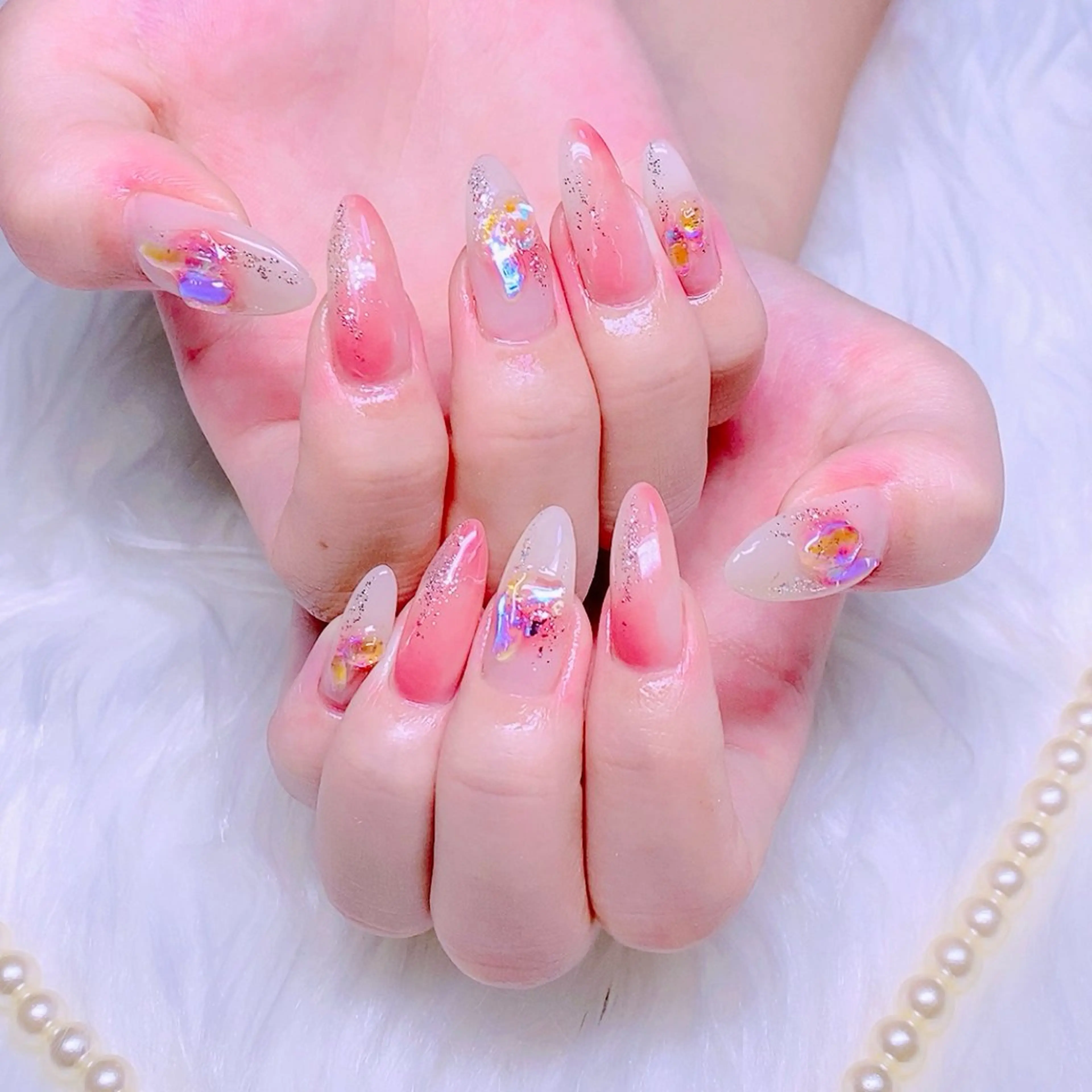 ネイル チークネイル 夏ネイル Nail Yunaのネイルデザイン