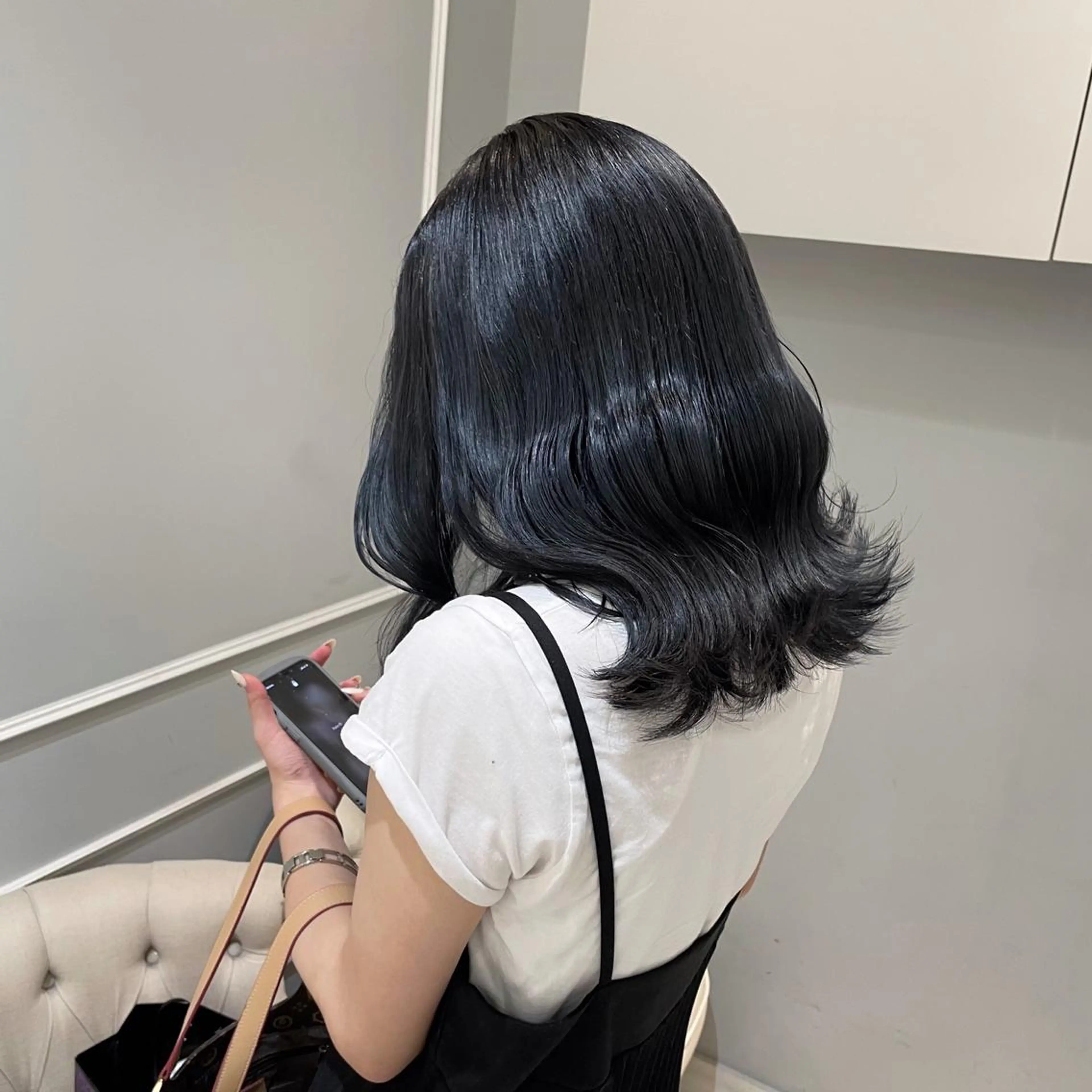 ミディアム カラー 🩶赤み消しカラー 🐈‍⬛荻野美思🐾のヘアスタイル