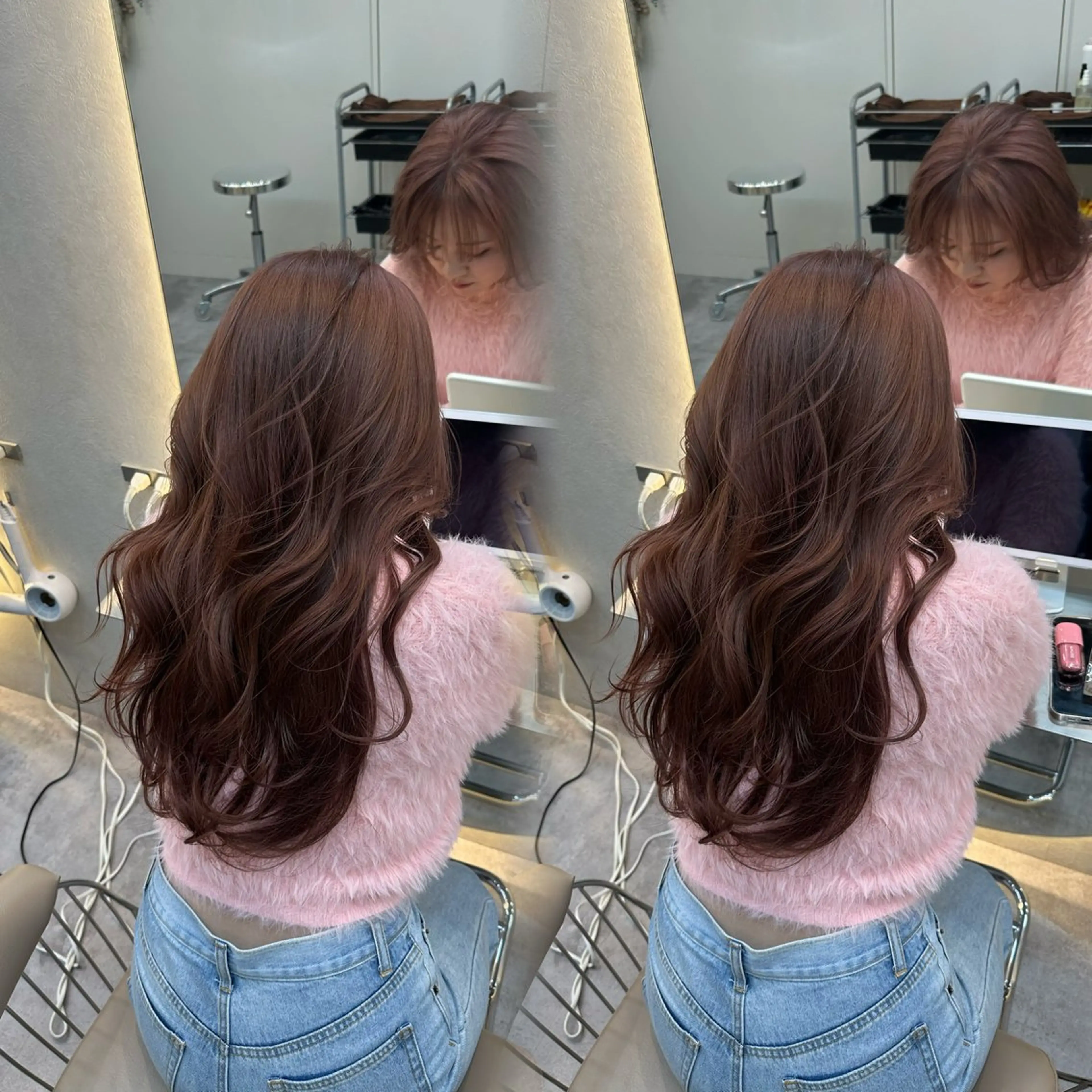 ✨似合わせカット✨＋💕ブリーチありダブルカラー💕＋🫧選べる髪質改善トリートメント🫧【韓国ヘア】の写真