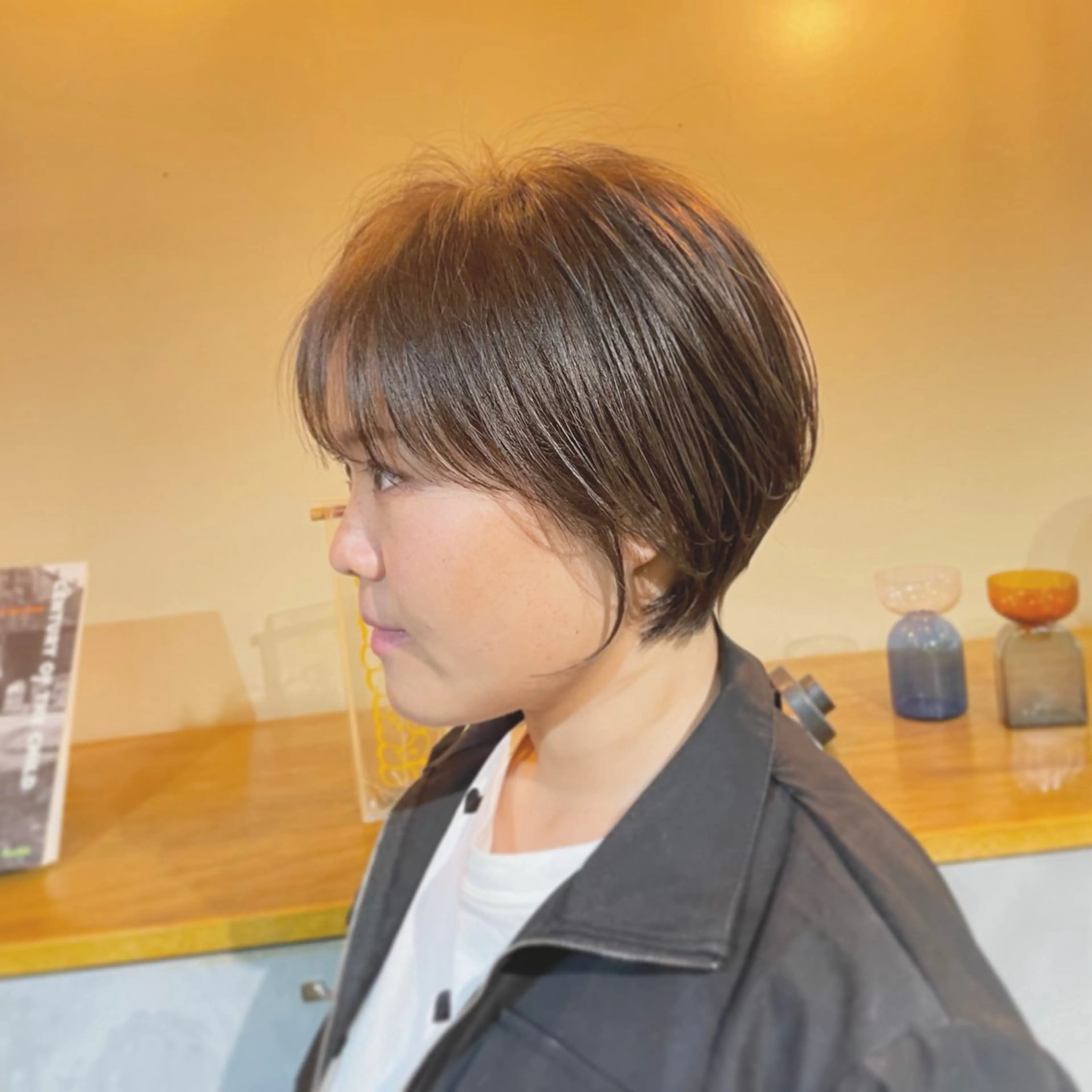 ショート カラー カット ヘアカラー トリートメント Ms.CHARM【ミズチャーム】所属・韓国/レイヤーカット 顔周り/廣瀬達哉のヘアスタイル