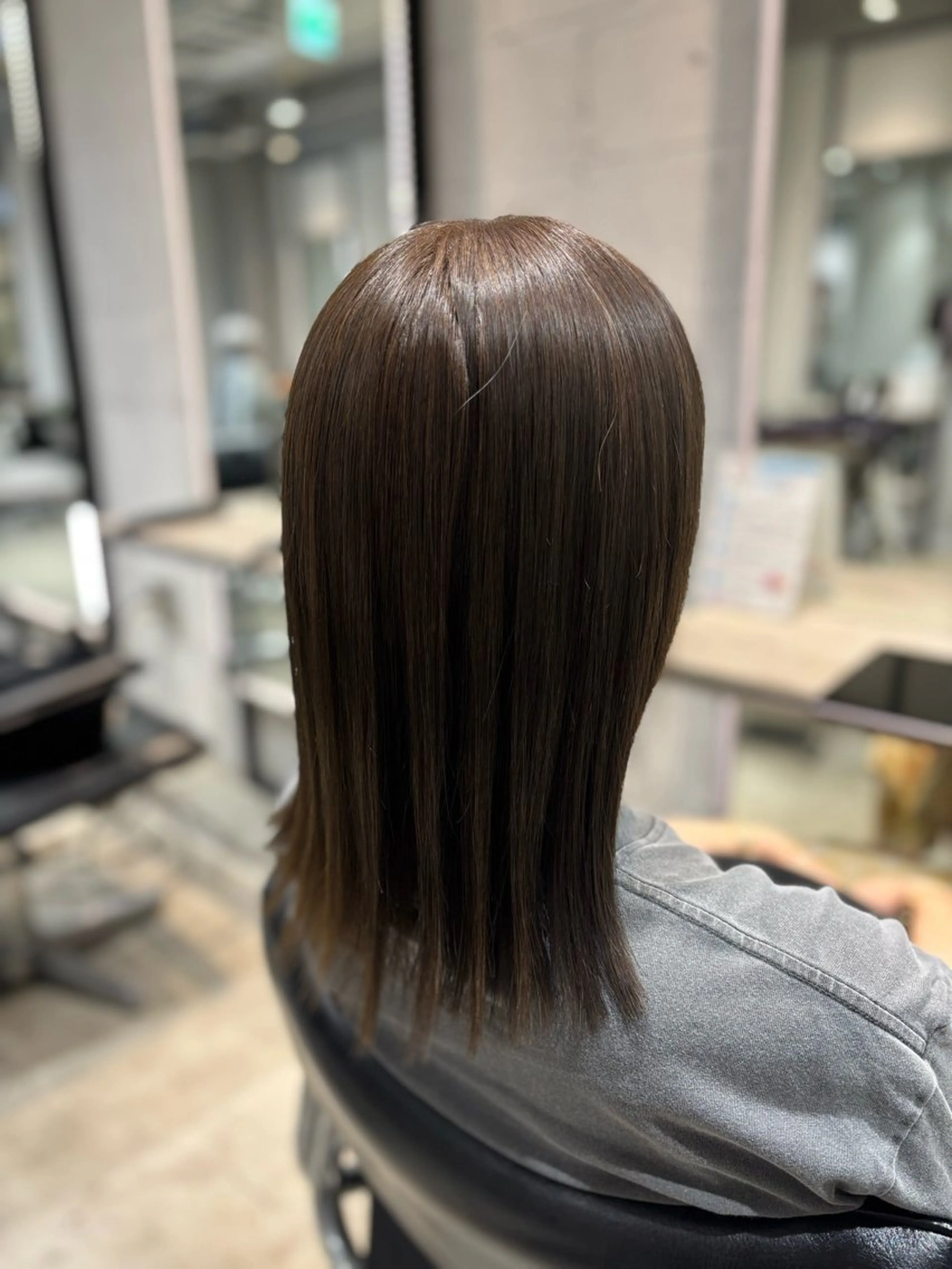 パーマ 縮毛矯正 酸性ストレート ストレートパーマ カット 縮毛矯正 トリートメント 艶髪酸性ストレート /髪質改善/寺田警二のヘアスタイル