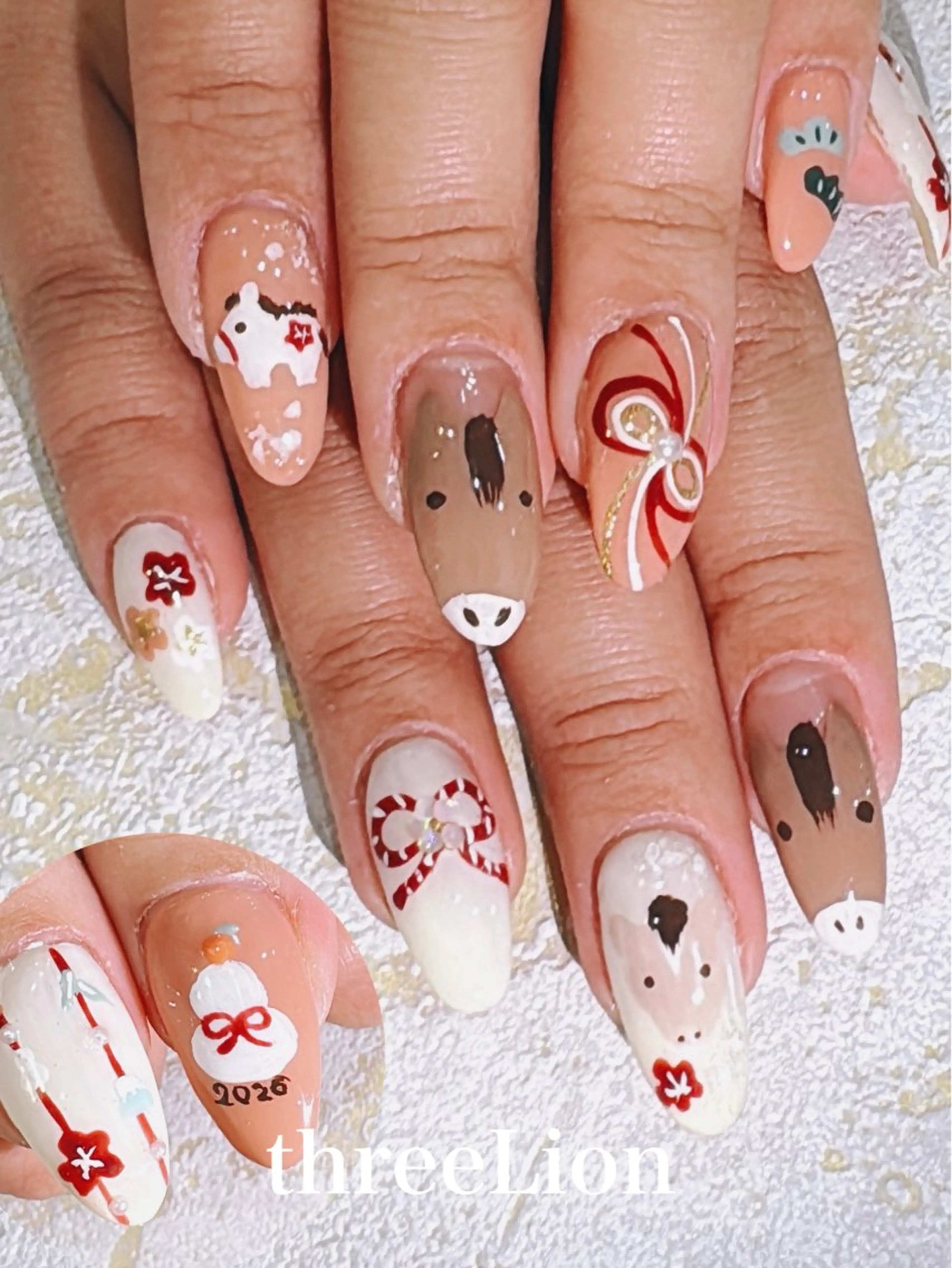 ネイル ハンドネイル threeLion ネイル&アイラッシュサロン所属・threeLion ネイル&アイラッシュのマツエク・マツパデザイン