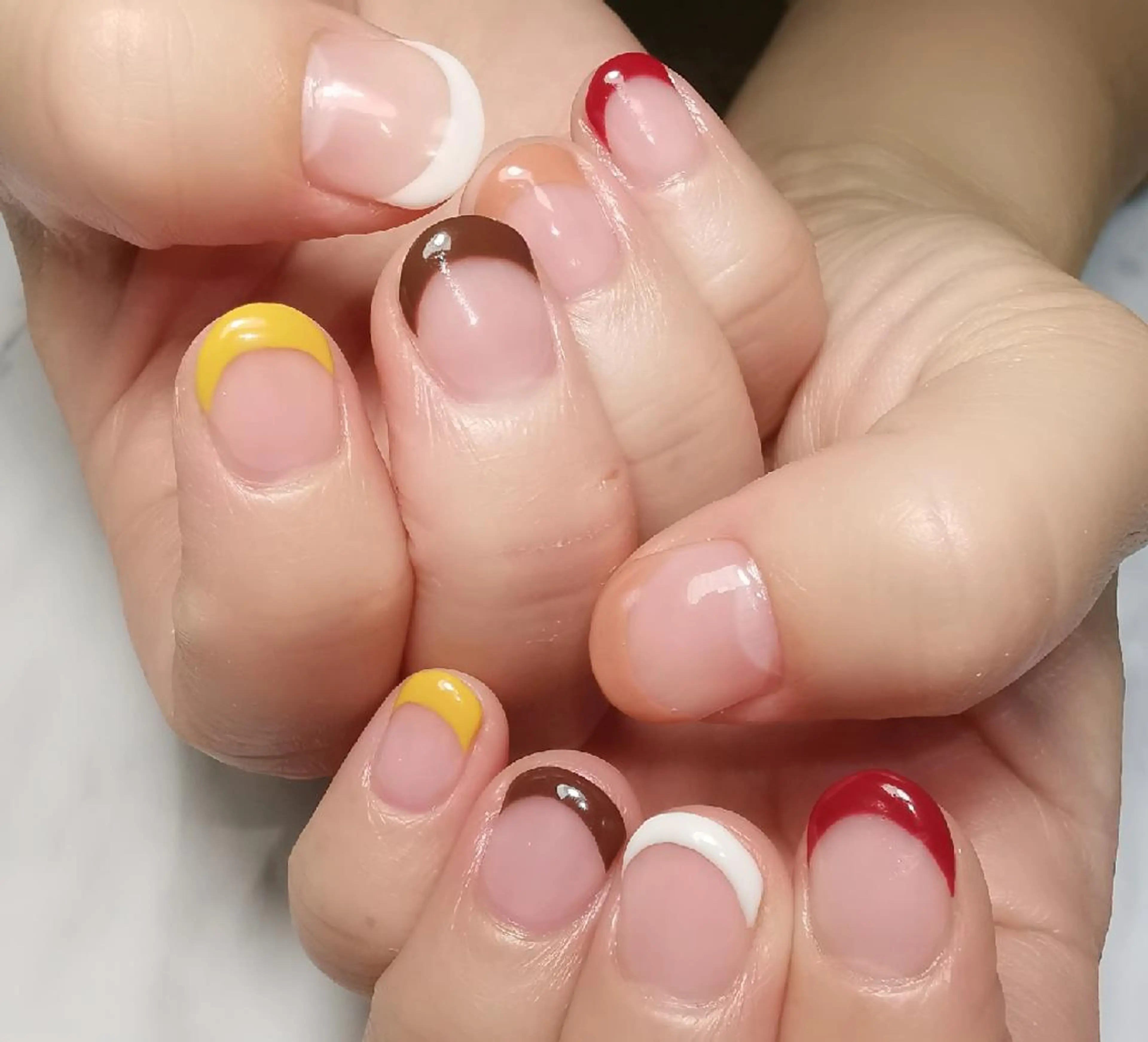 ネイル フレンチネイル ハンドネイル reve あやののネイルデザイン