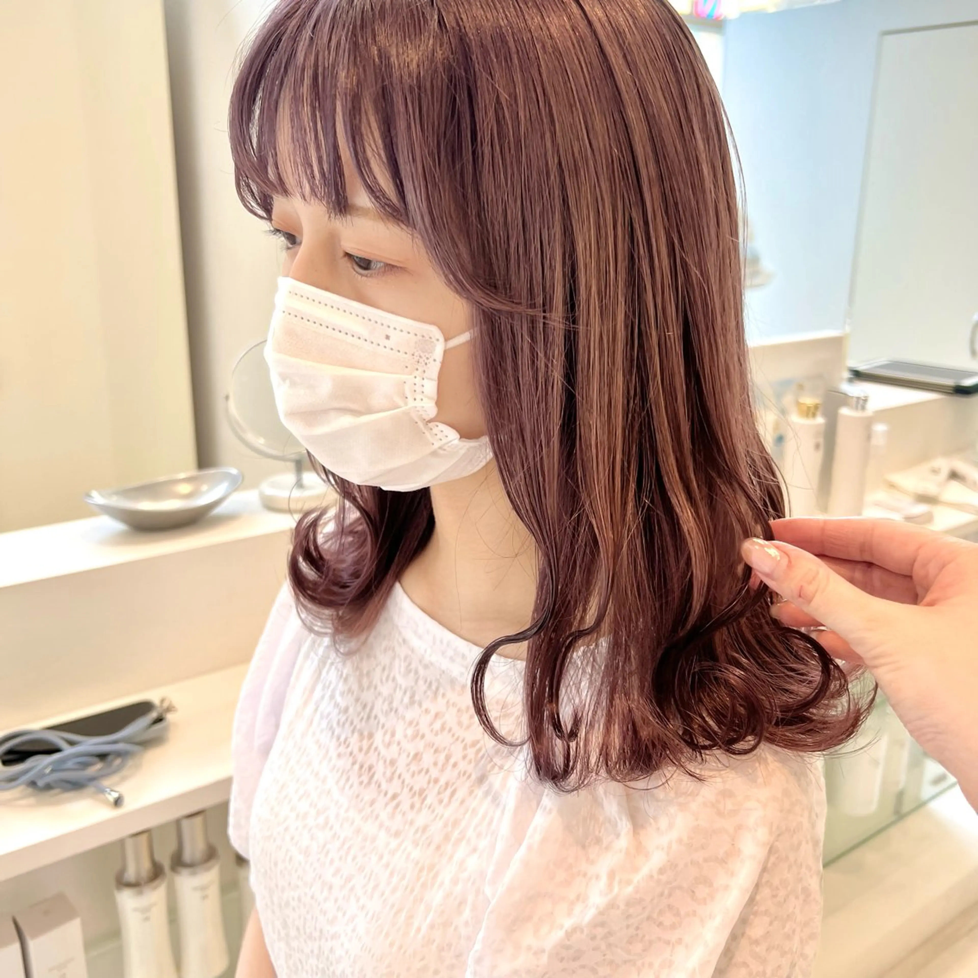 セミロング カラー ヘアカラー ParveMix / 横谷 日菜子🍨♡のヘアスタイル