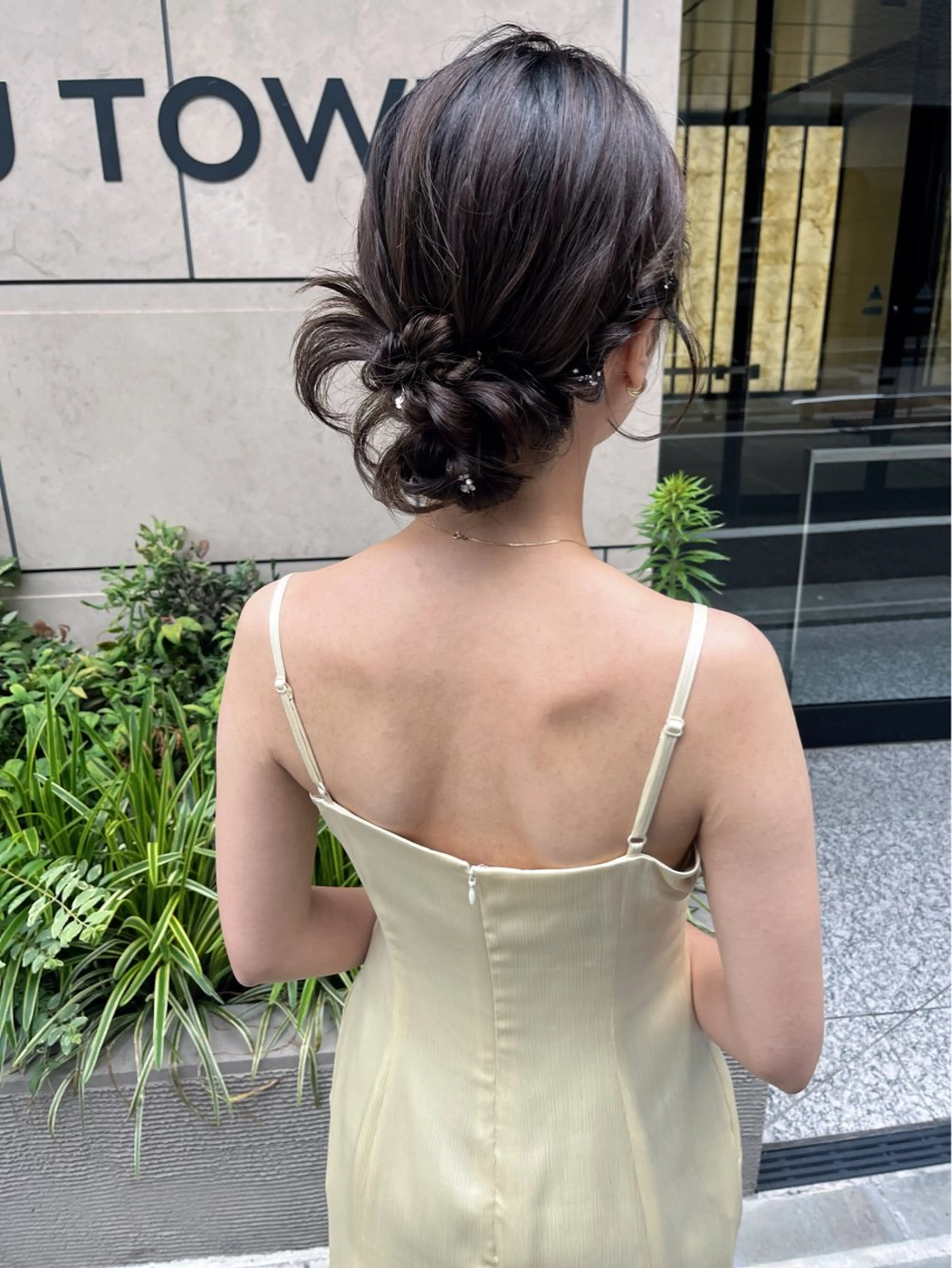 セミロング ヘアアレンジ ヘアセット ⭐️ アユミ⭐️のヘアスタイル