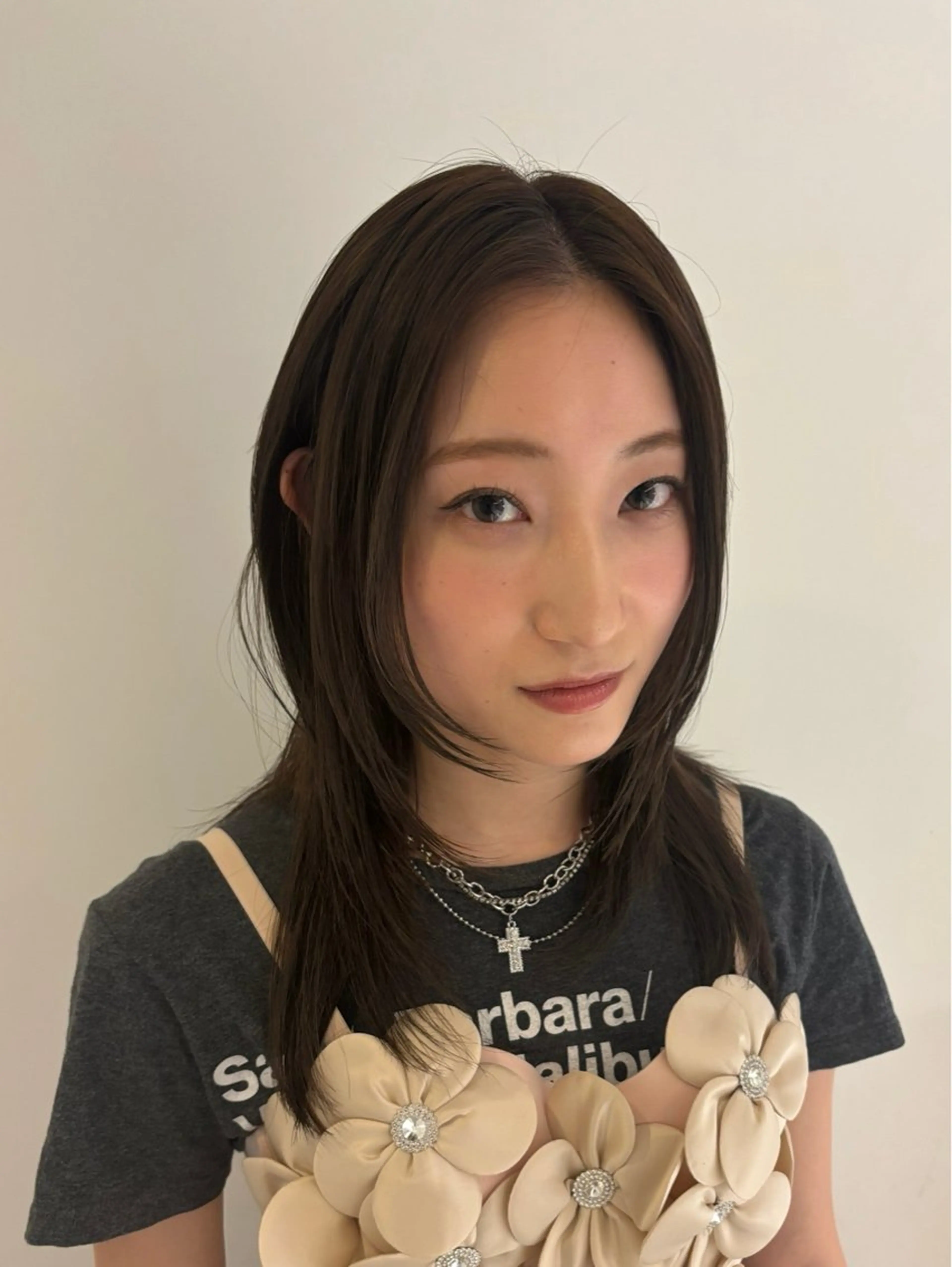 ミディアム ハッシュカット レイヤーカット カット レイヤー🎶似合わせ パーマ🎀ナナコのヘアスタイル