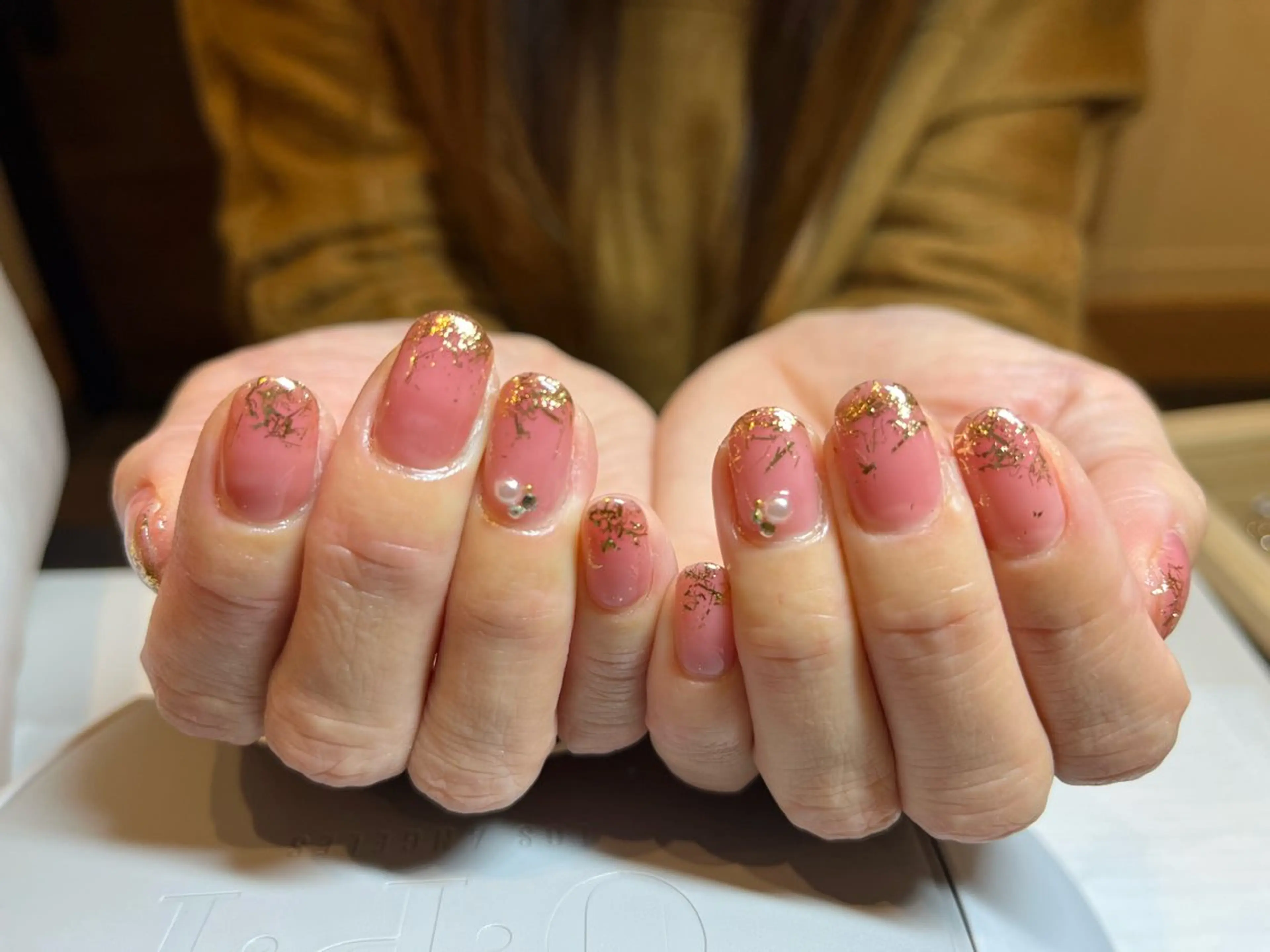 ネイル キラキラネイル オフィスネイル ワンカラーネイル nail.add. miyukiのネイルデザイン