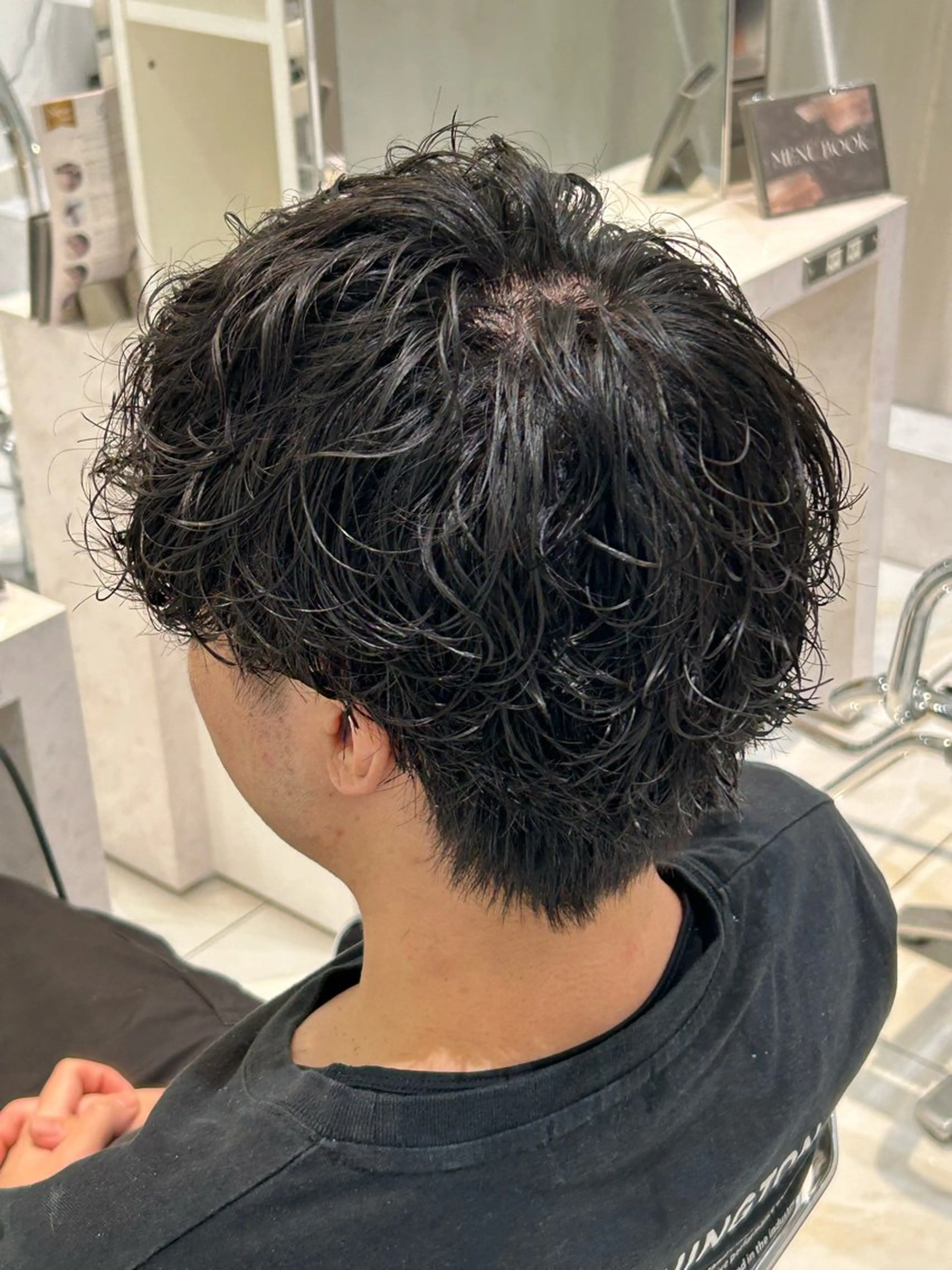 パーマ メンズ カット パーマ スパイキーショート／ パーマ平松秀門のヘアスタイル