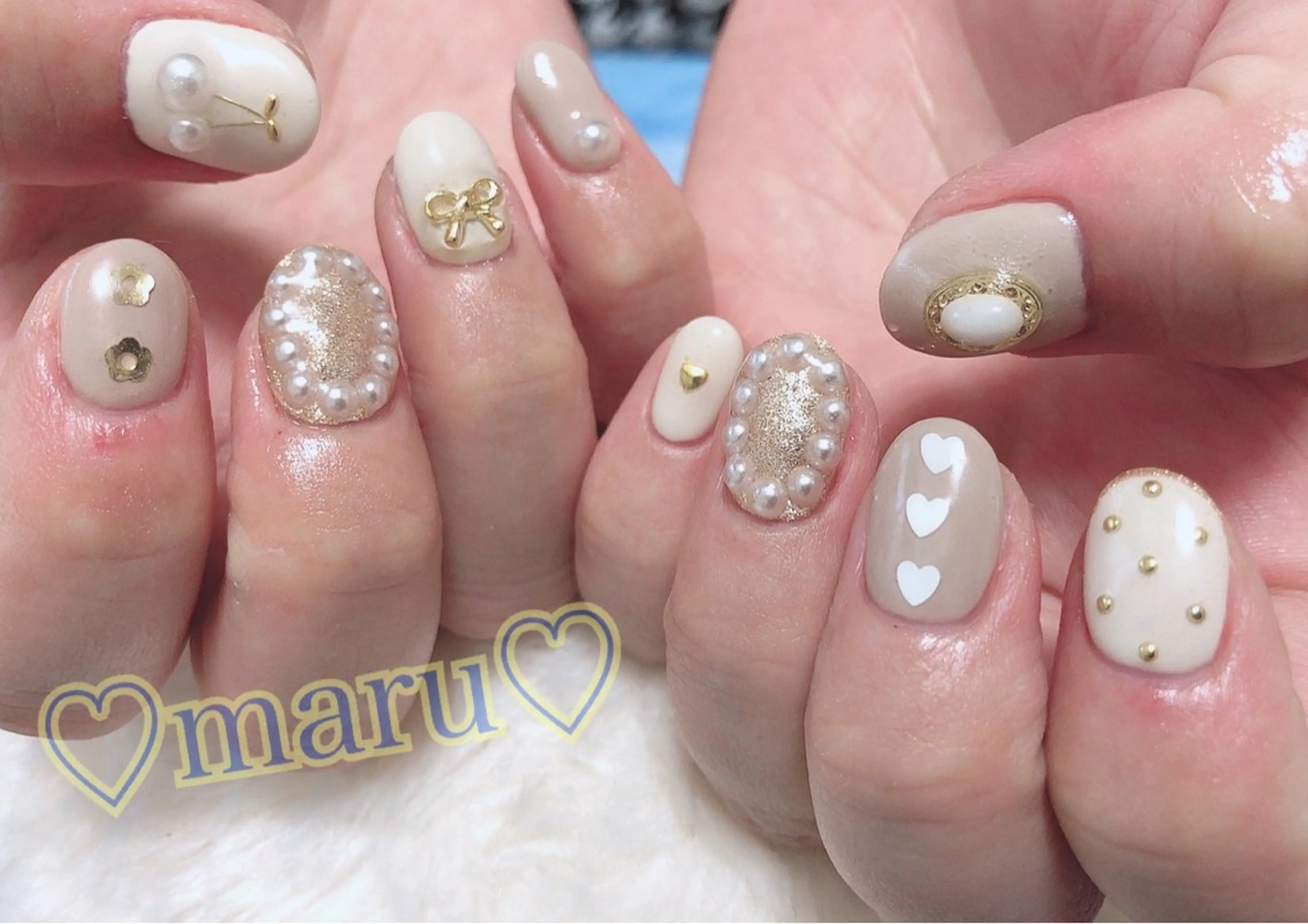 ネイル ハンドネイル フットネイル まるみ ♡のネイルデザイン